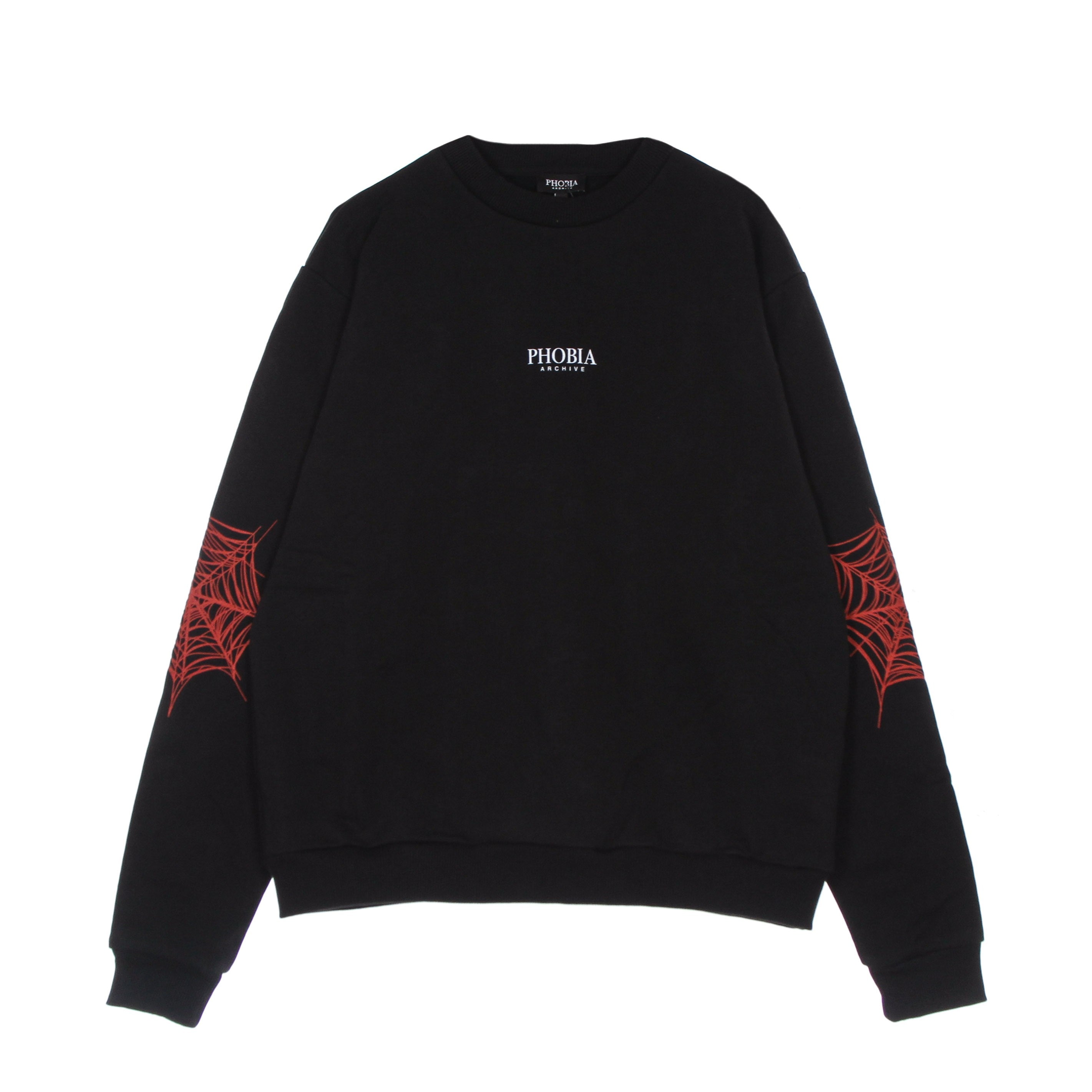 Cobweb Print Crewneck Men's Lightweight Crewneck Sweatshirt
