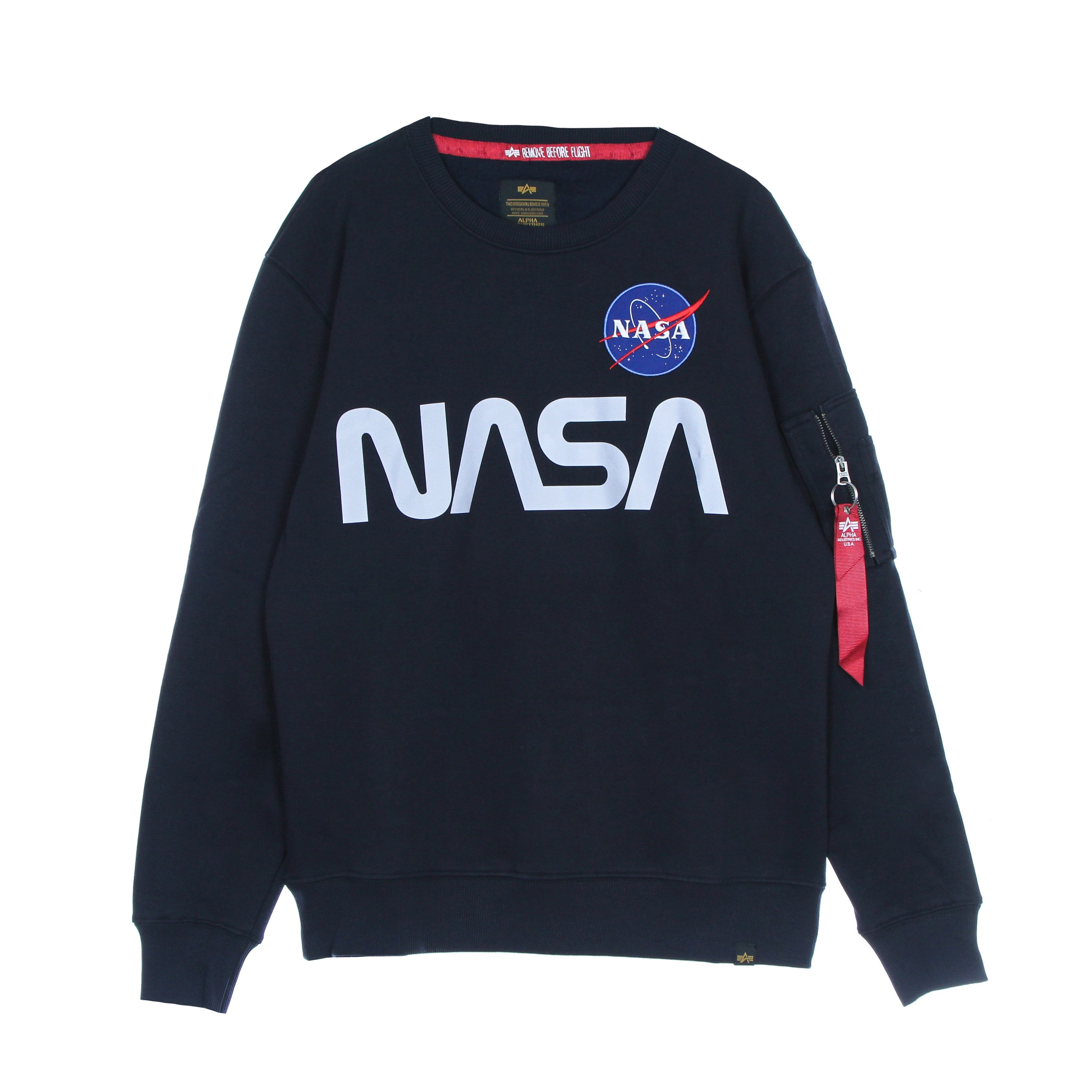 Nasa Men's Crewneck Sweatshirt Reflective Sweater