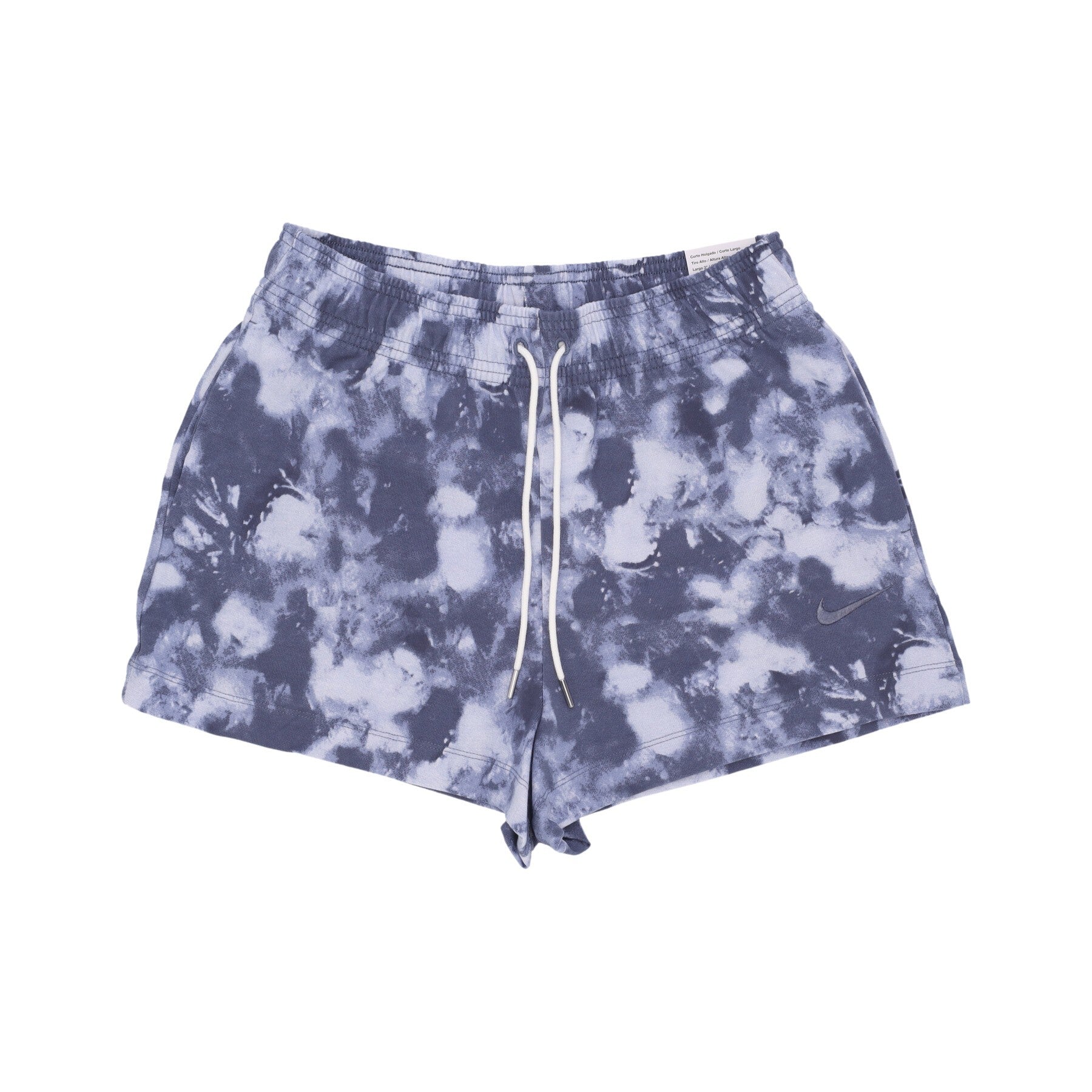 Nike Short Tracksuit Pants Women Sportswear Jersey Wave Dye Shorts Gridiron/diffused Blue