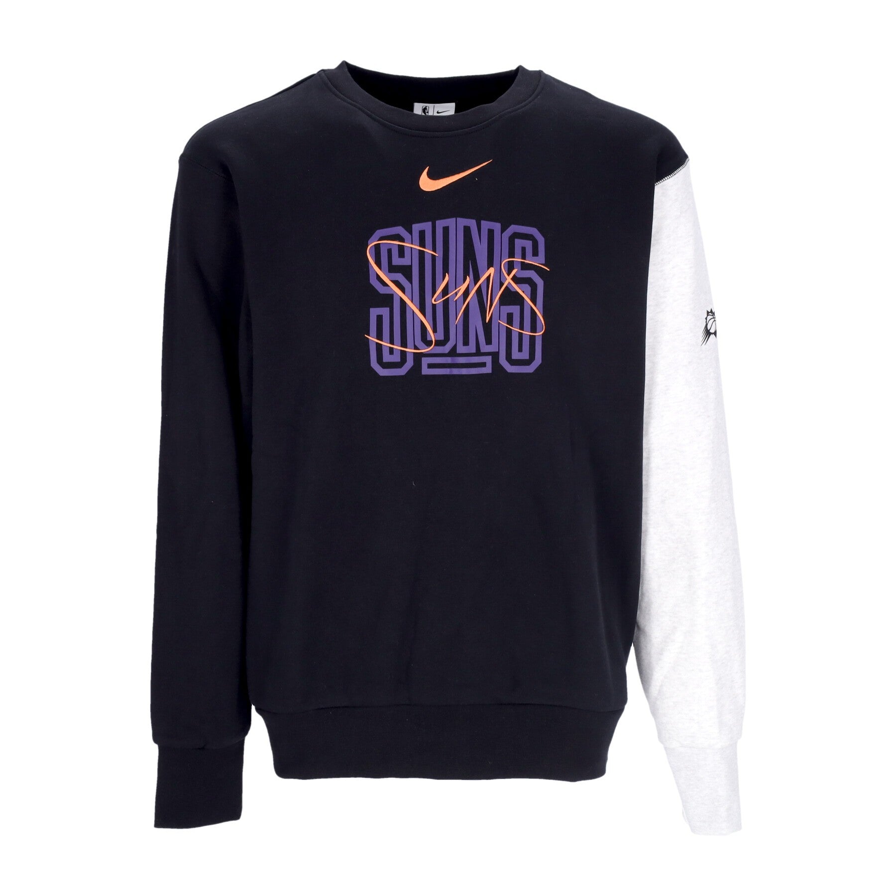 Men's Round Neck Sweatshirt NBA Courtside Fleece Crewneck Phosun