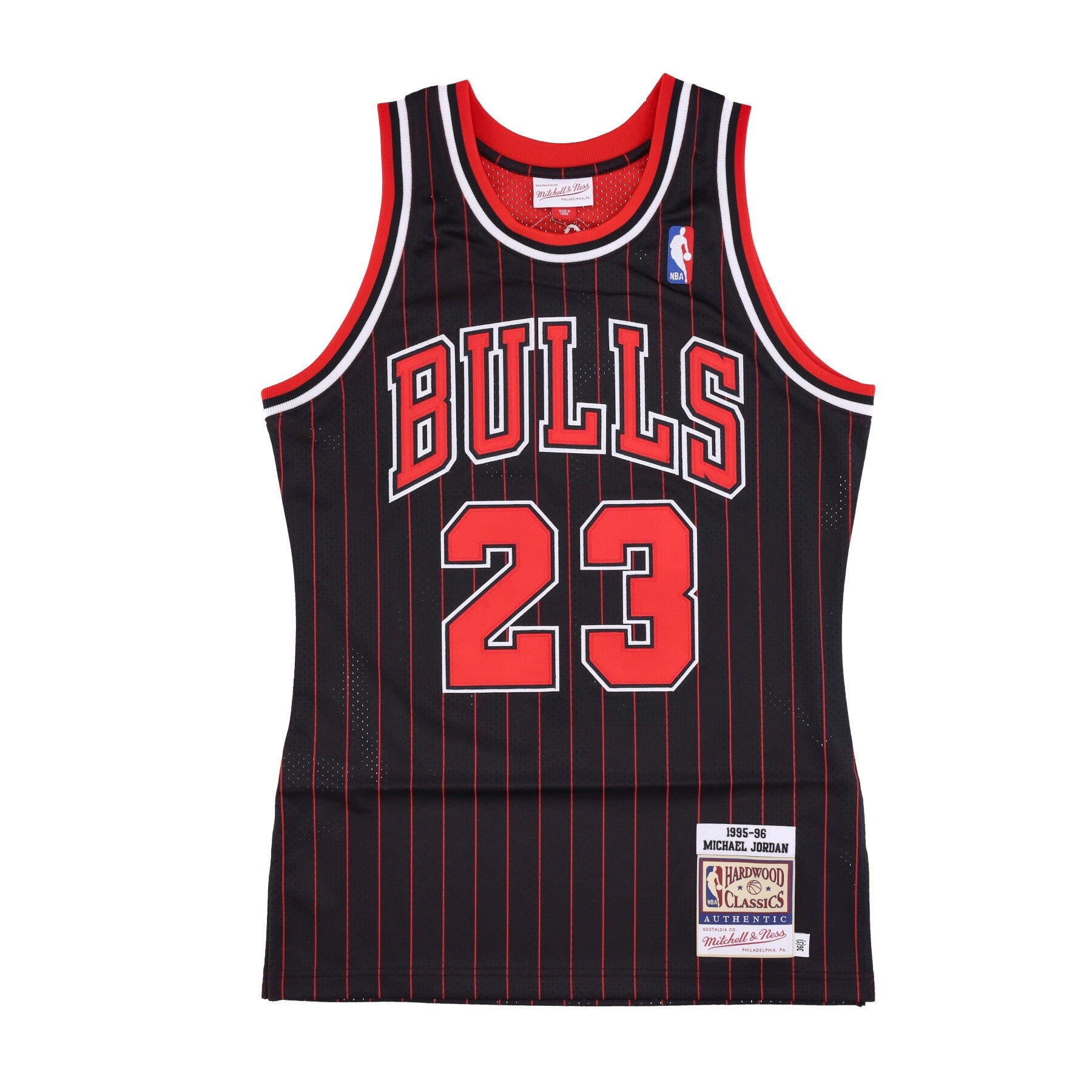 Mitchell & Ness Men's Basketball Tank Top Nba Authentic Jersey Hardwood Classics No 23 Michael Jordan 1995-96 Chibul In Black