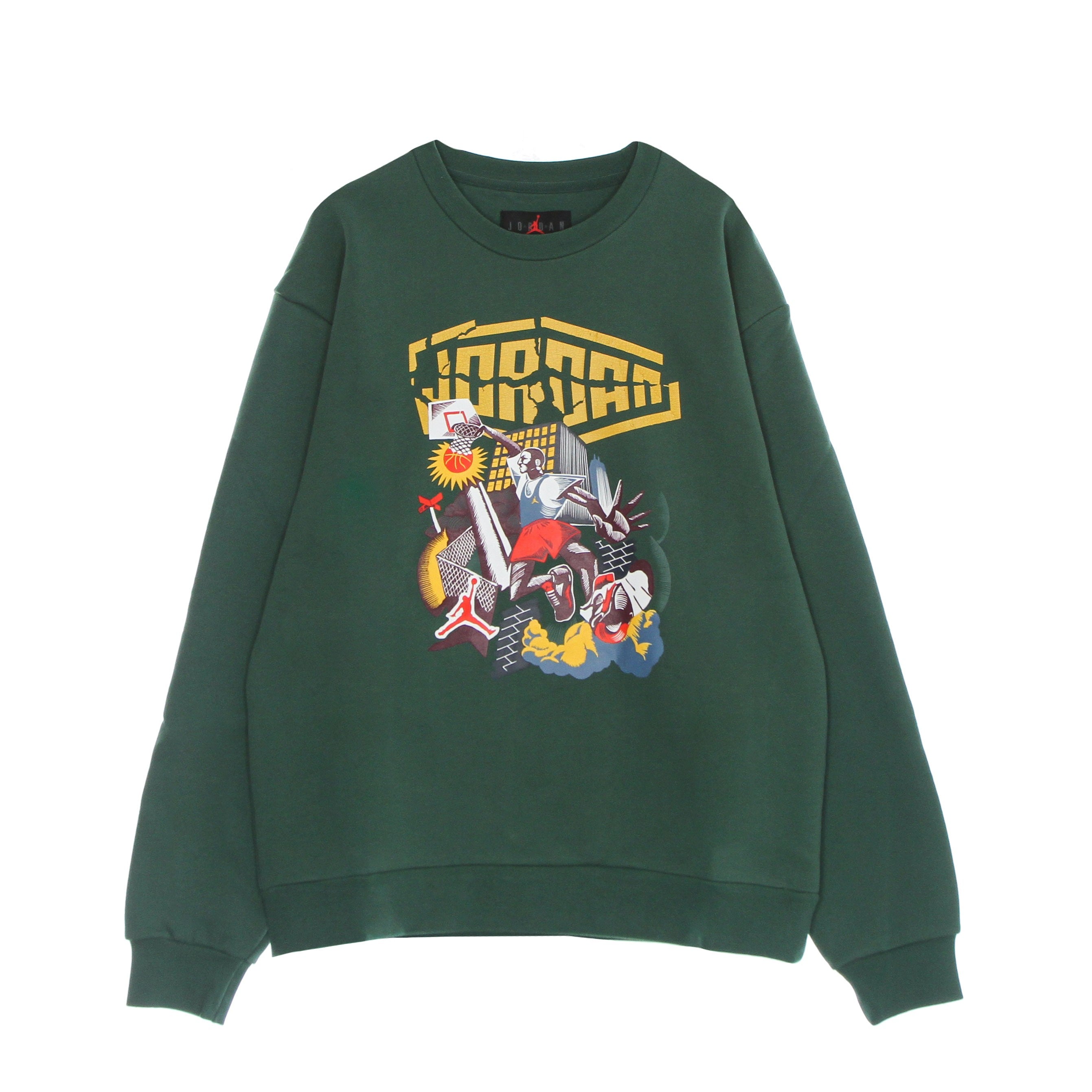 Men's Round Neck Sweatshirt Sport DNA Hbr Fleece Crew Noble