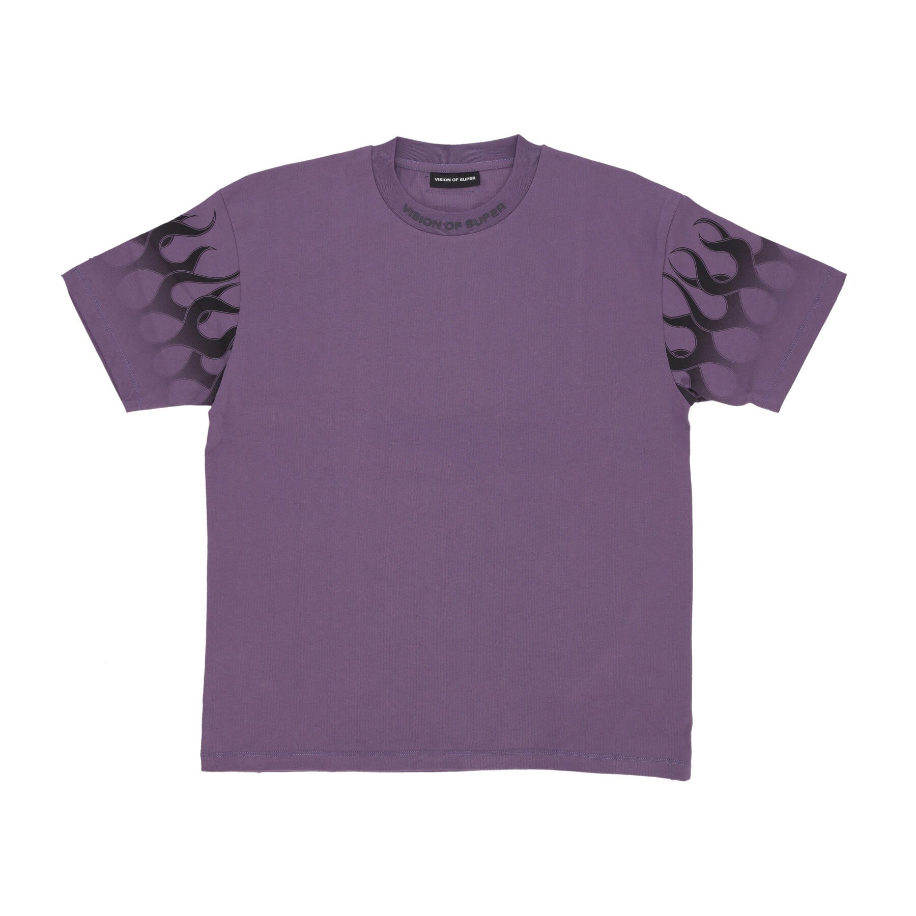 Vision Of Super Flames Tee Men's T-shirt Purple/black In Purple