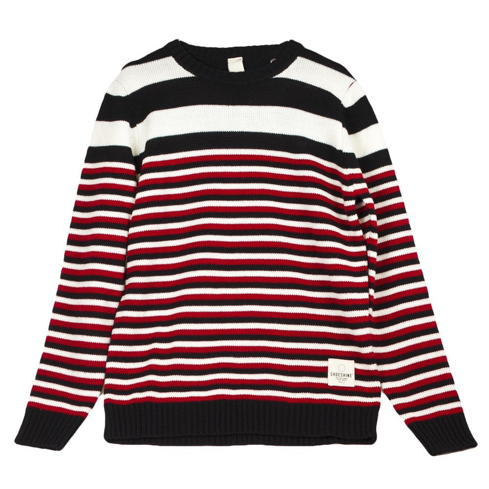 Men's multi-striped wool sweater