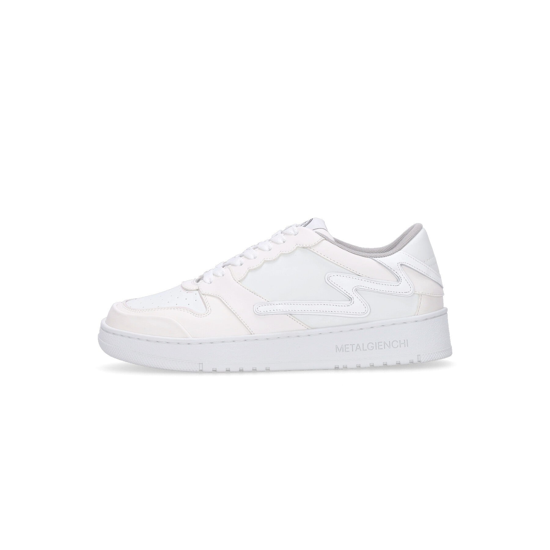Metal Gienchi Woman Sneakers Off White Size 10 Leather In Termo Purple/blue