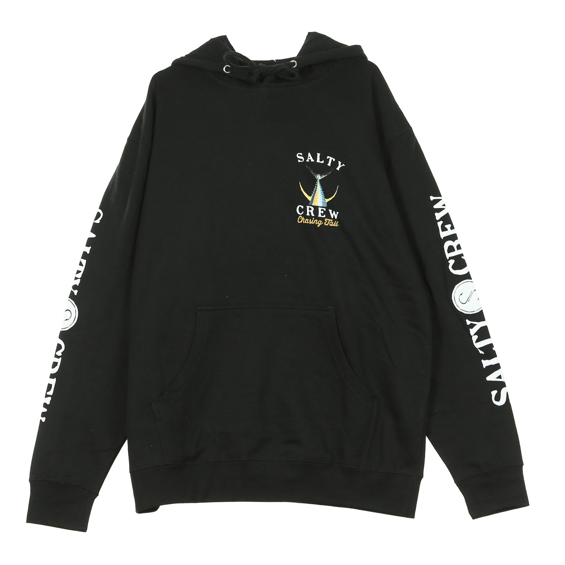 Salty Crew Men's Tailed Fleece Black Hoodie In Black
