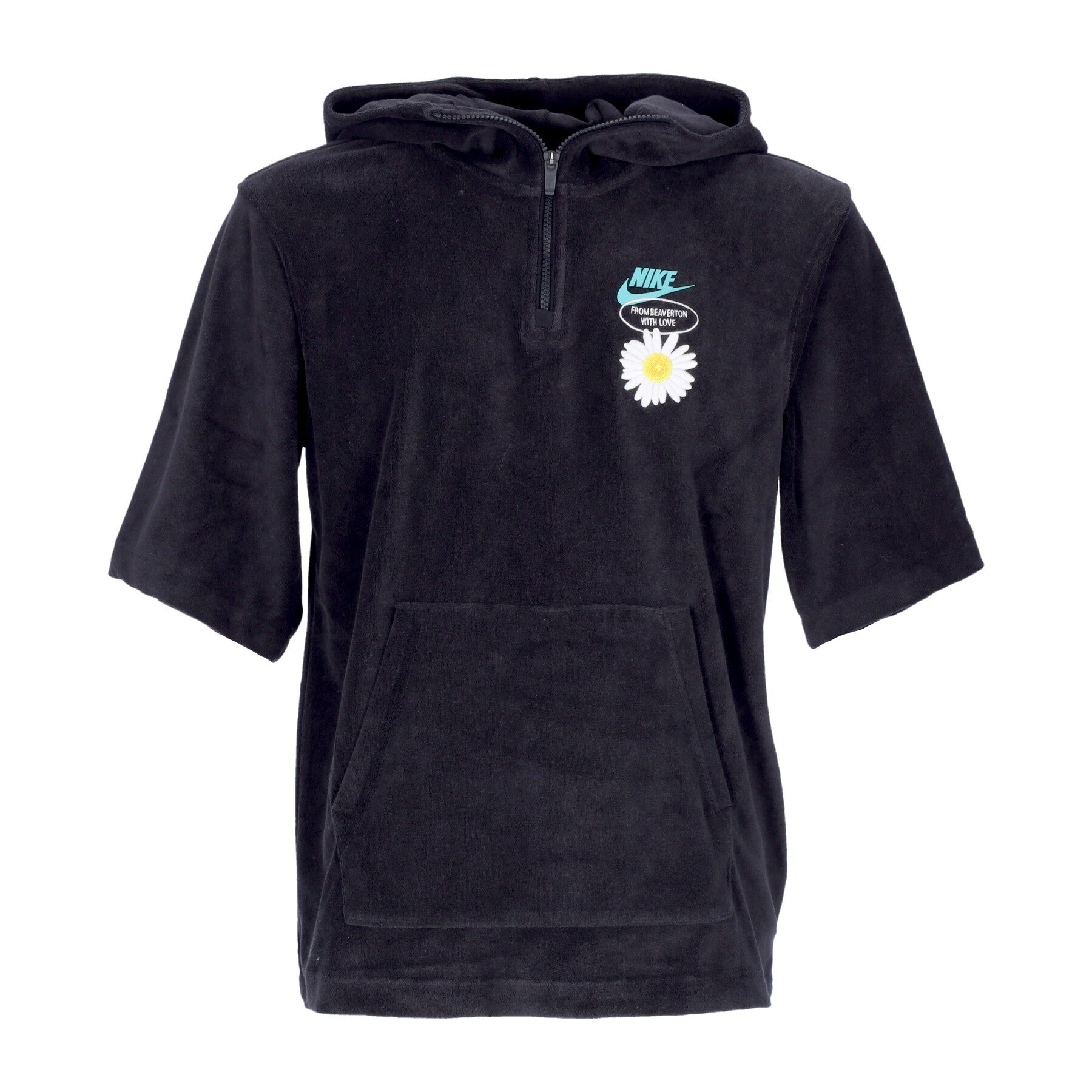 Lightweight Hooded Sweatshirt Short Sleeve Men's Sportswear Short-sleeve Top washed