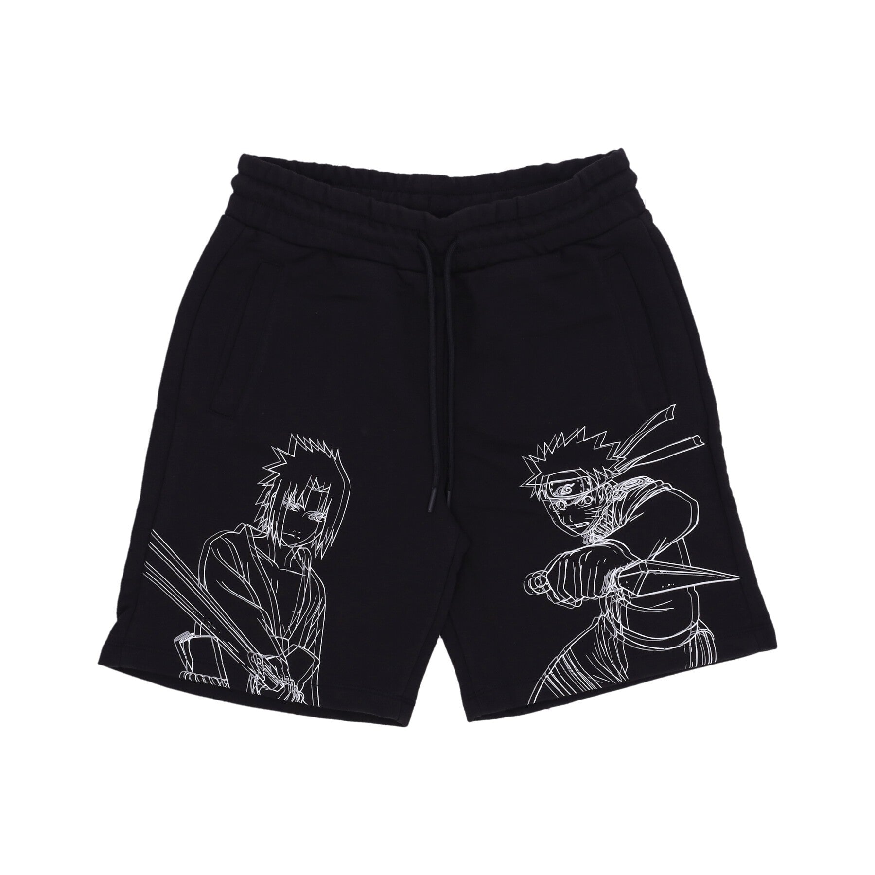 Naruto & Sasuke Sweatshorts Men's Short Tracksuit Pants