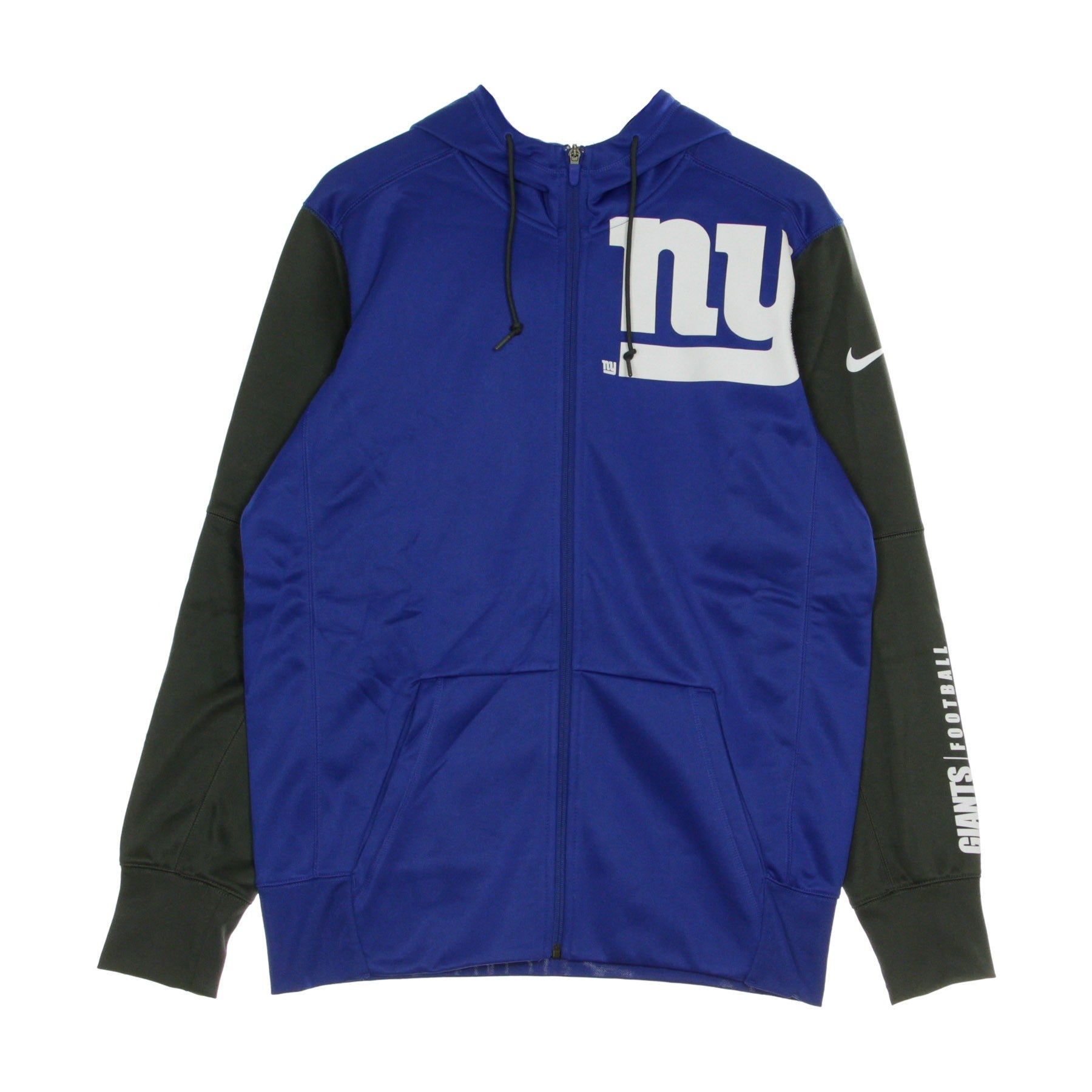 Men's Hooded Tracksuit Jacket Nfl Left Chest Mascot Full Zip Therma Hoodie Denbro