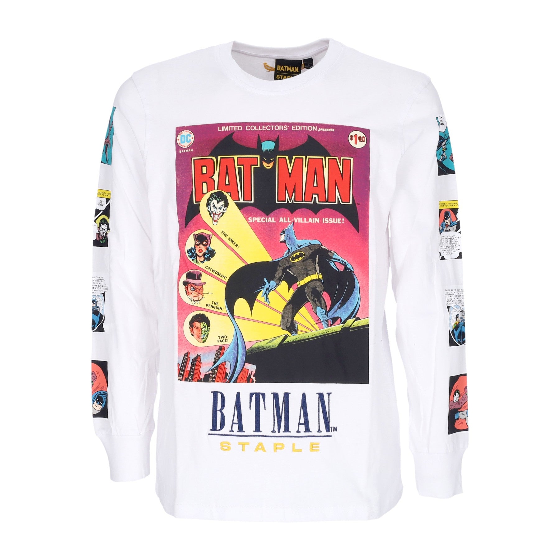 Men's Long Sleeve T-Shirt Panel L s Tee X Batman