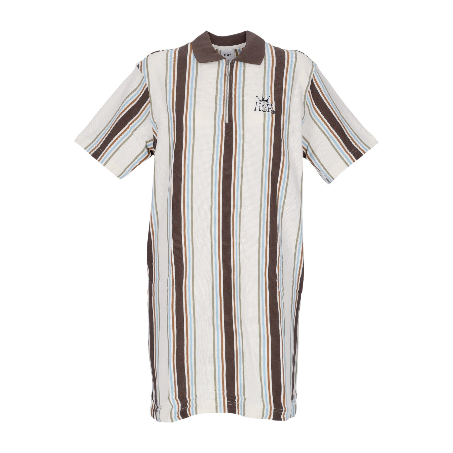 Huf Women's Crown Polo Knit Dress Off White In Off White