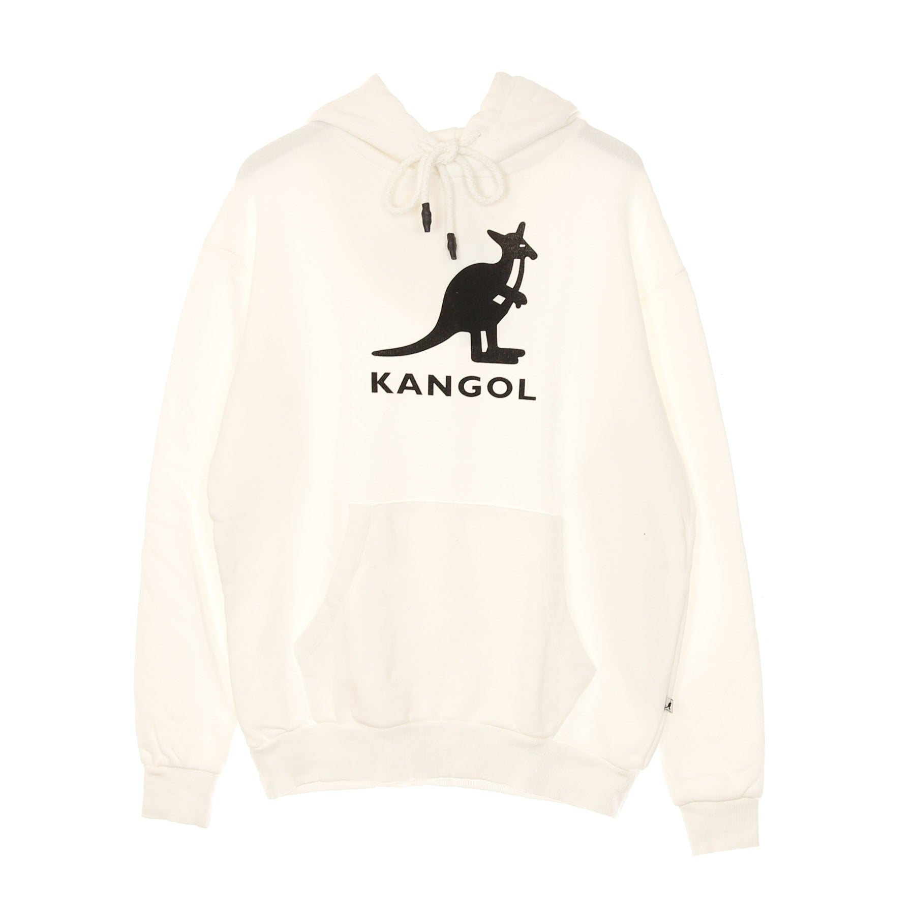 Kangol Amos Men's Hoodie Off White/black In Off White/black