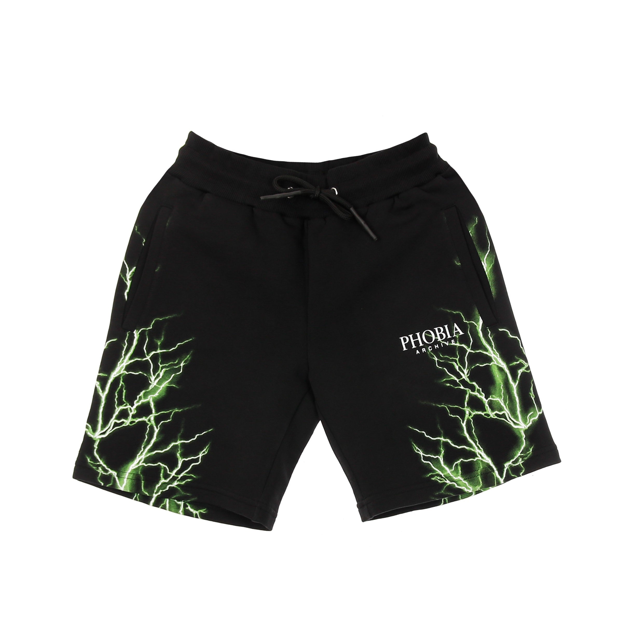 Green Lightning Shorts Heren trainingsbroek Zwart/groen