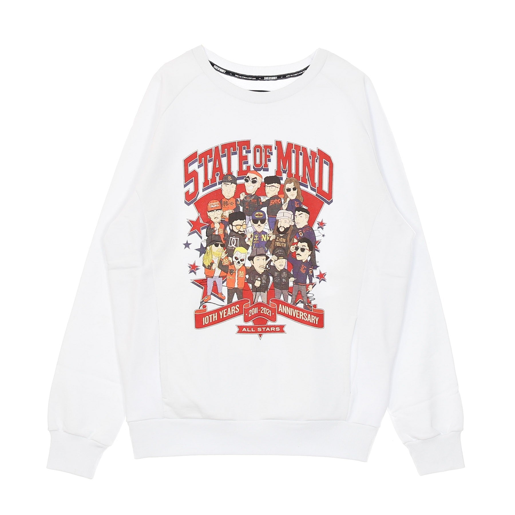 Men's Crewneck Lightweight Sweatshirt 10th Years Anniversary All Star5