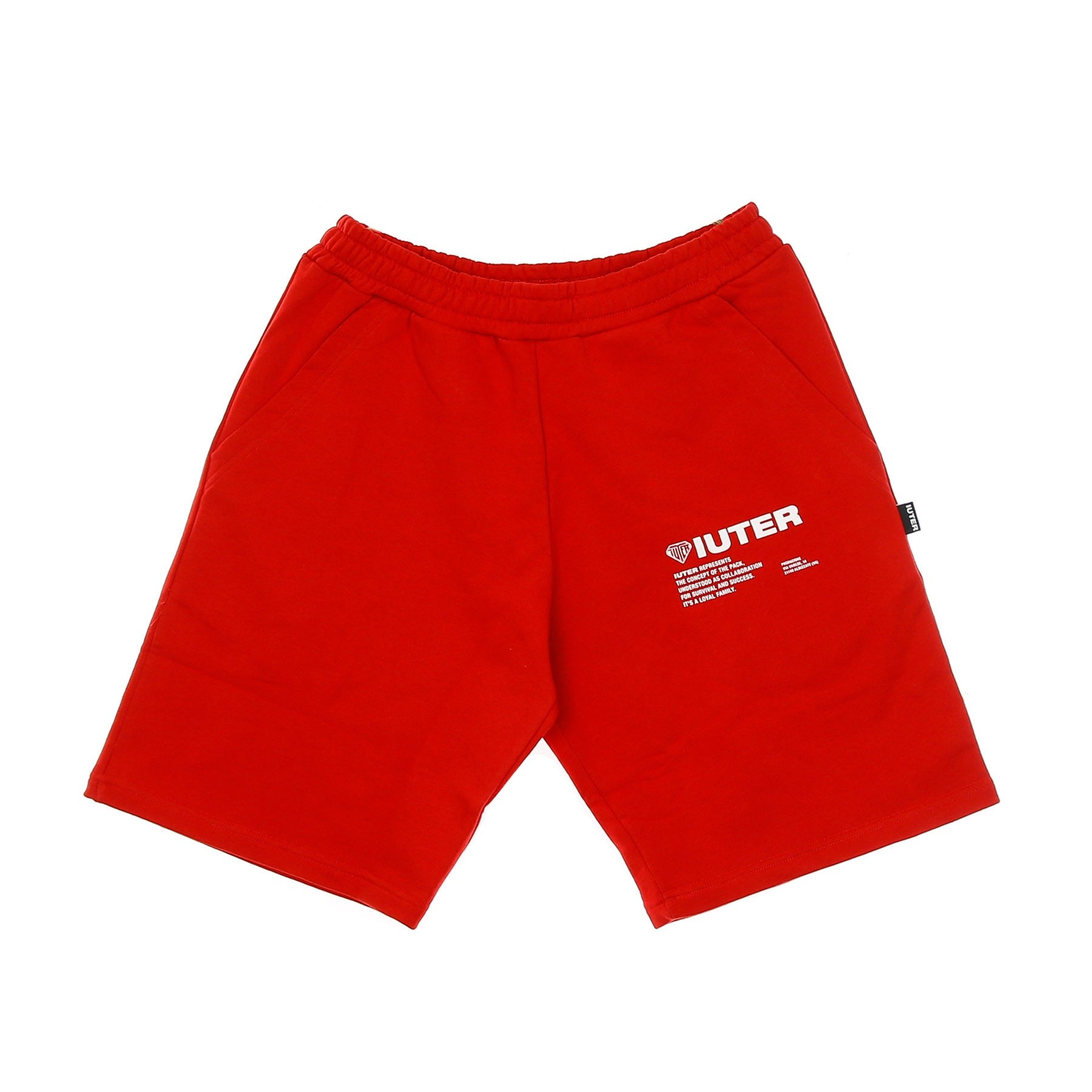 Herren-Trainingsshorts Info Sweatshort Rot