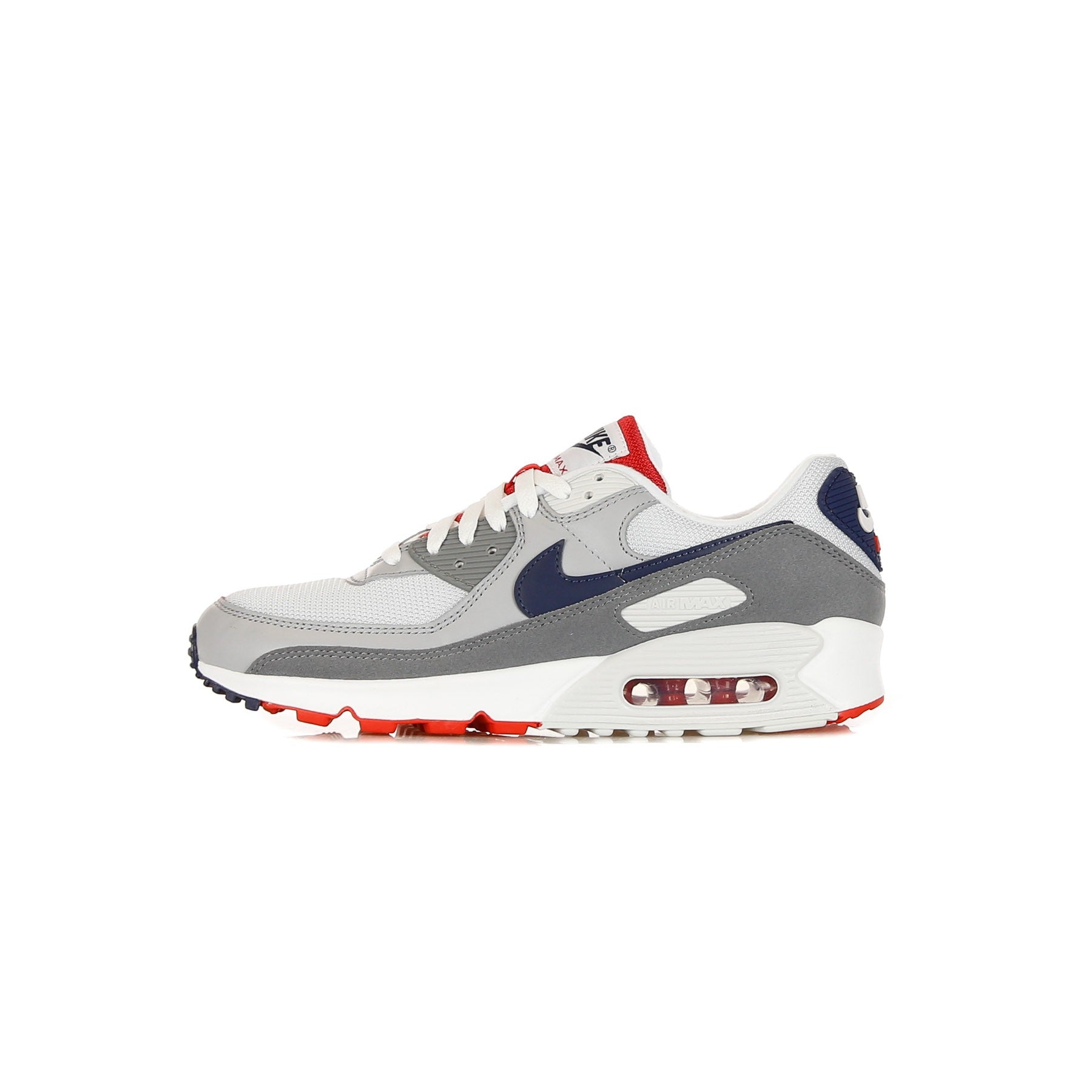 Scarpa Bassa Uomo Air Max 90 Pure Platinum/midnight Navy/wolf Grey