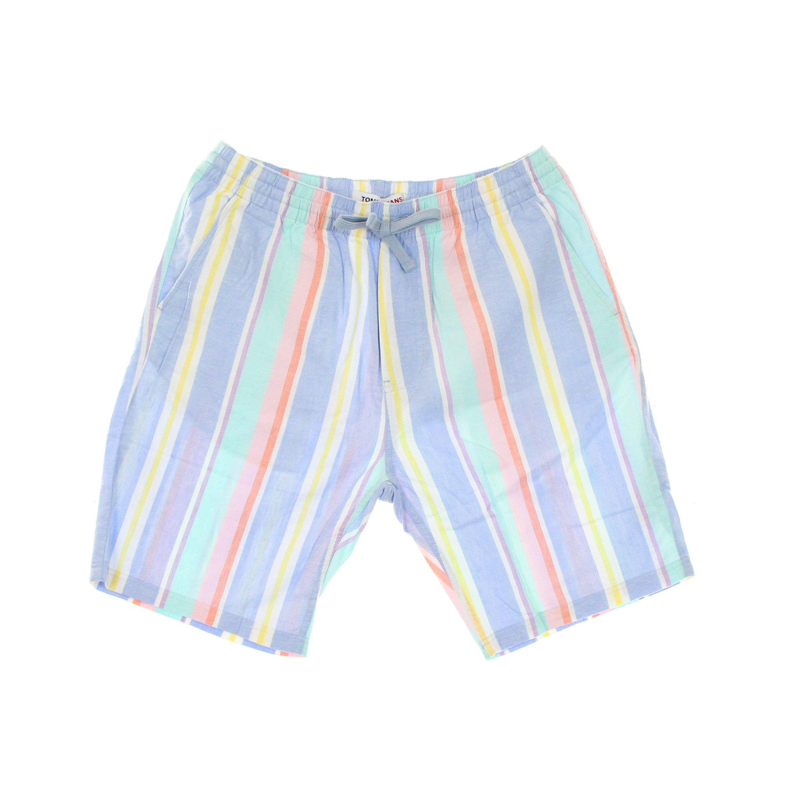 Pastel Stripe 1 Short Light Powdery stripe Men's Short Pants