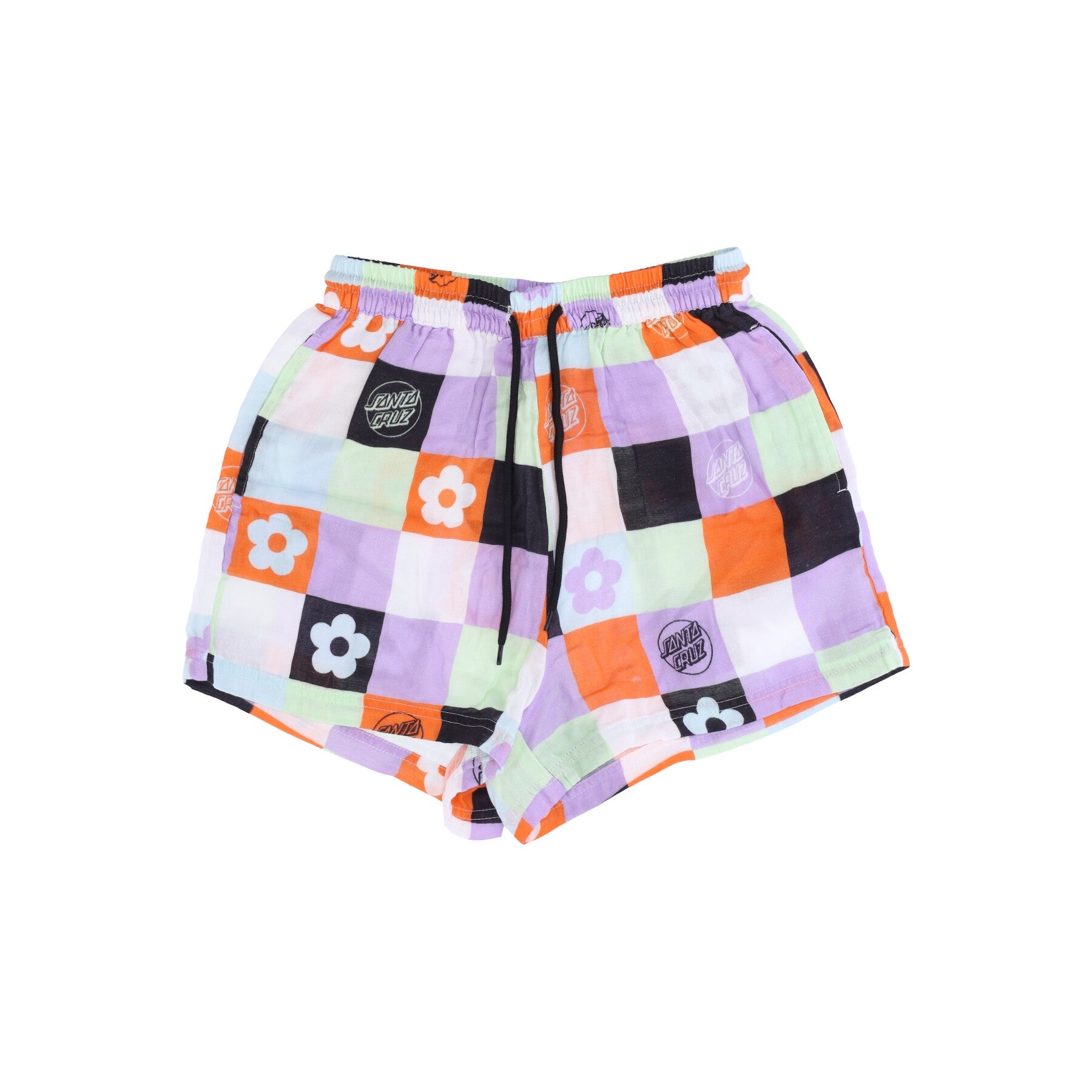 Women's Patched Up Shorts Patchwork Print
