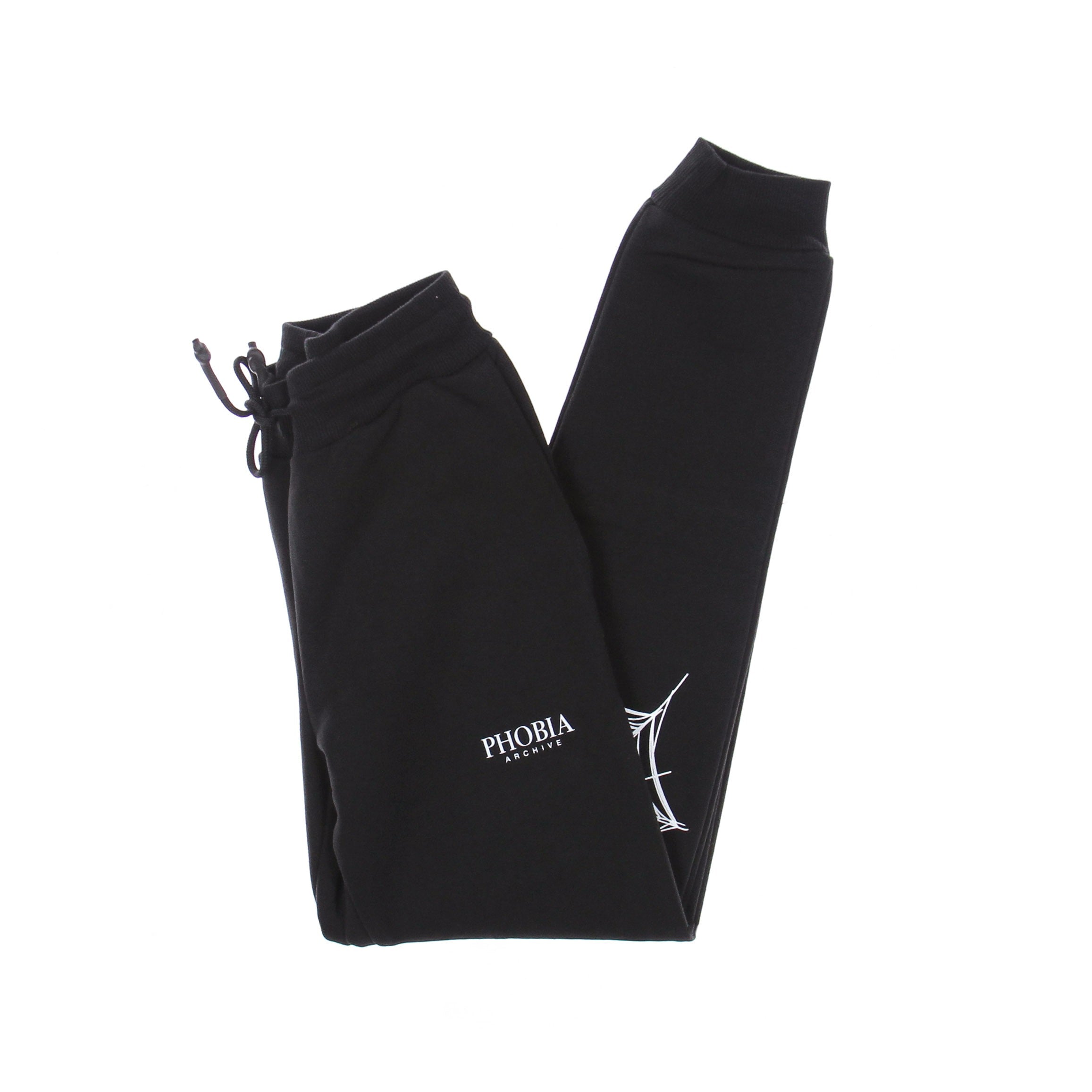 Phobia Lightweight Men's Tracksuit Pants White Cobweb Print Pant In Black/white