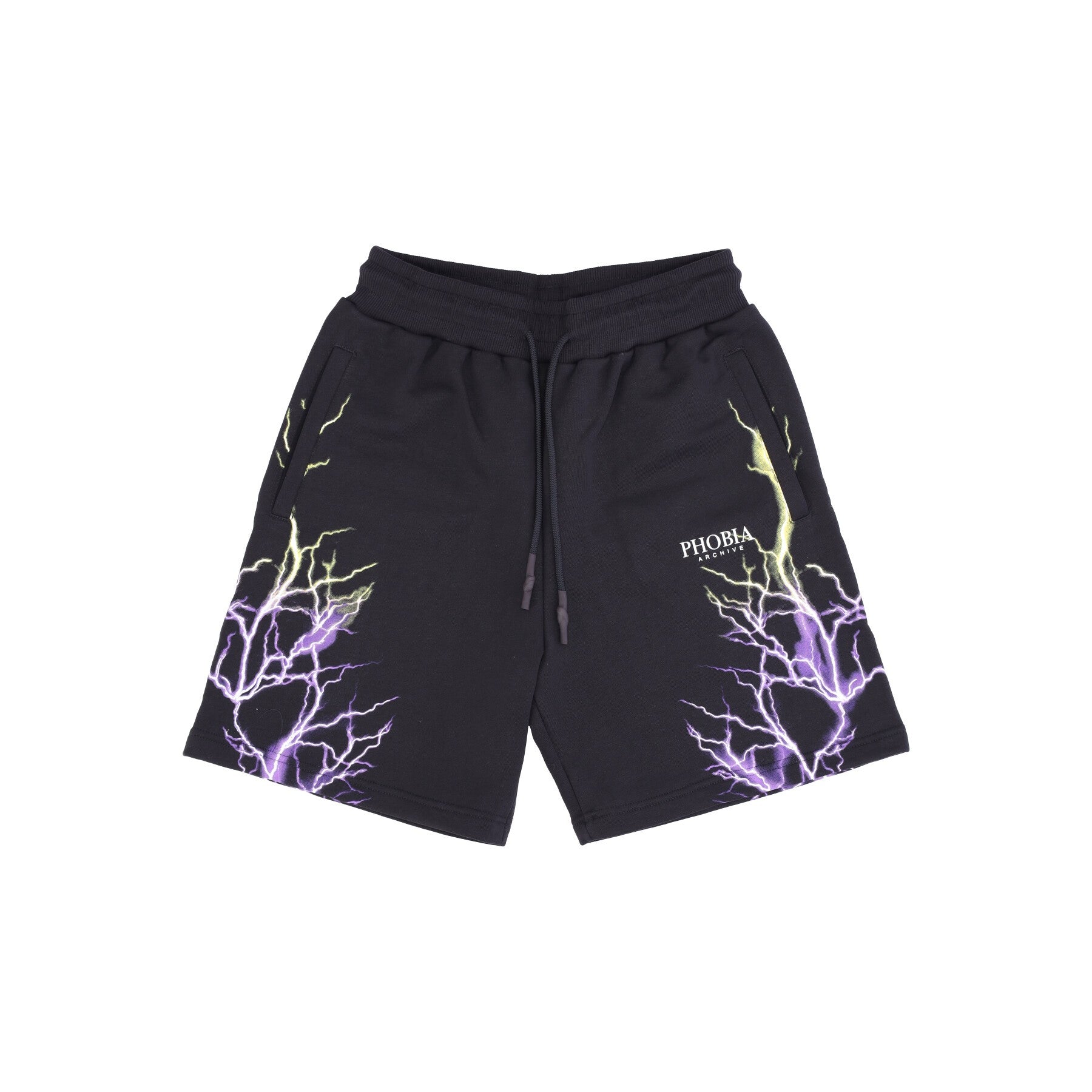 Phobia Short Tracksuit Pants Men Lightning Shorts Black/purple/yellow In Multi