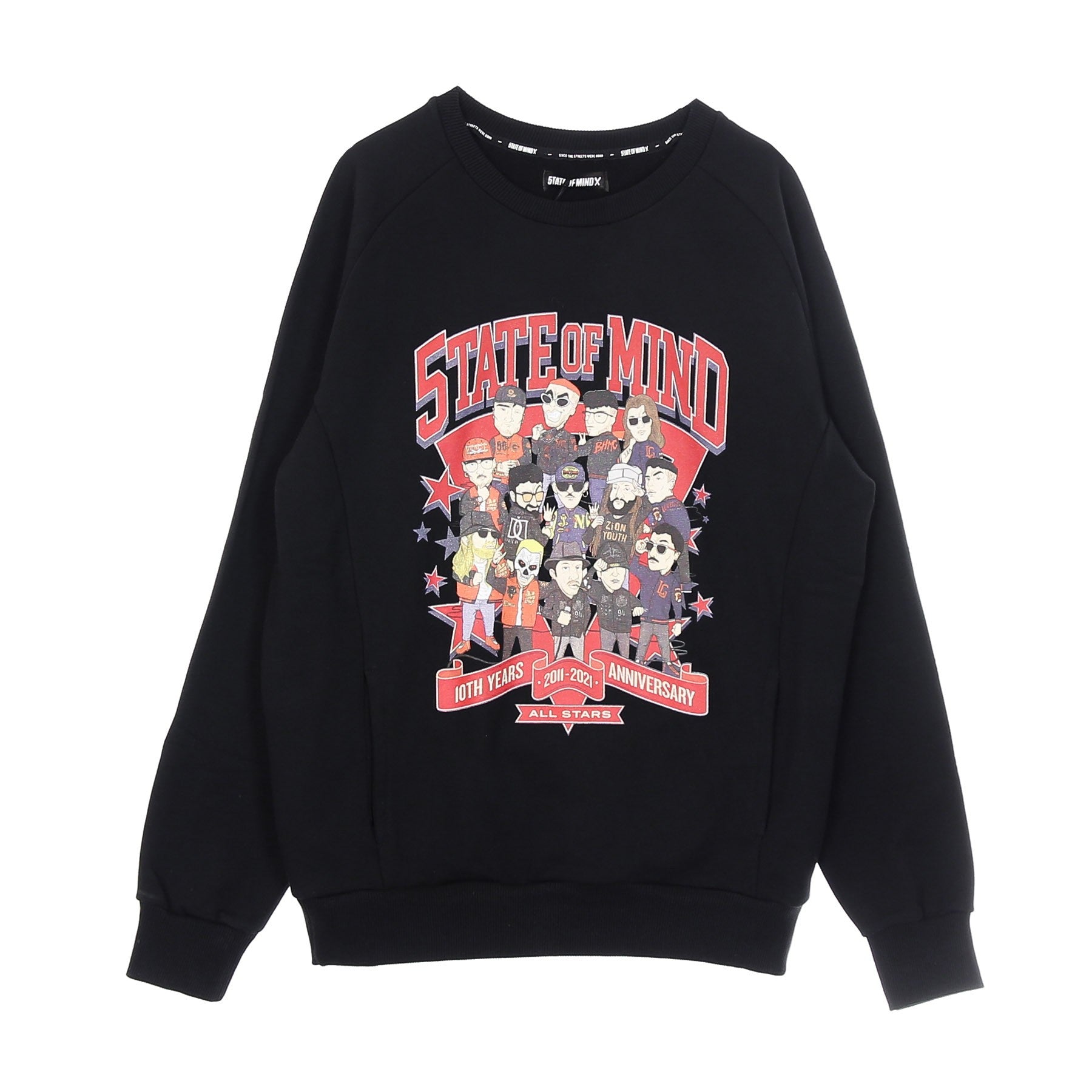 Men's Lightweight Crewneck Sweatshirt 10th Years Anniversary All Star5