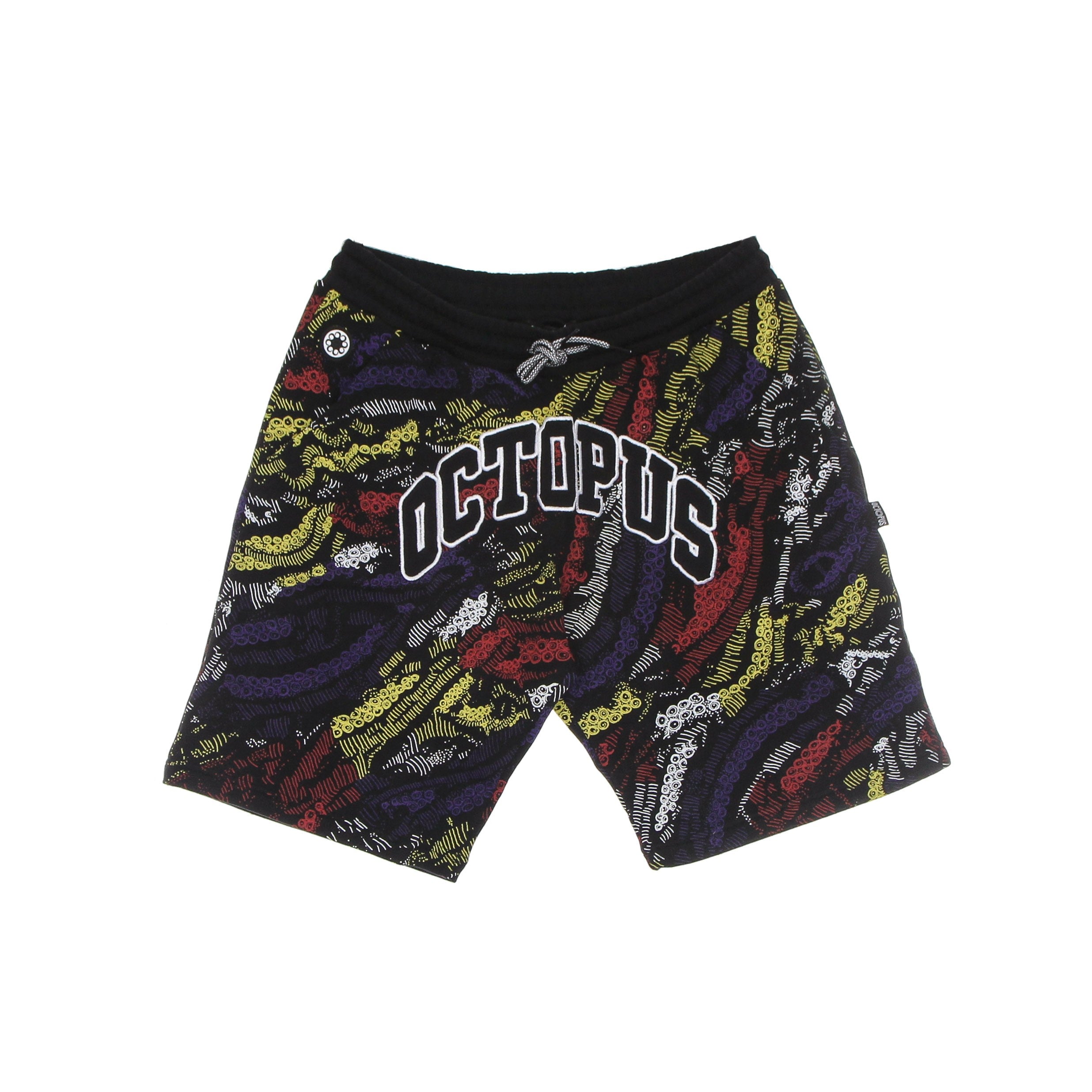 Octopus Men's Tracksuit Shorts Deco Sweatshort Black In Black