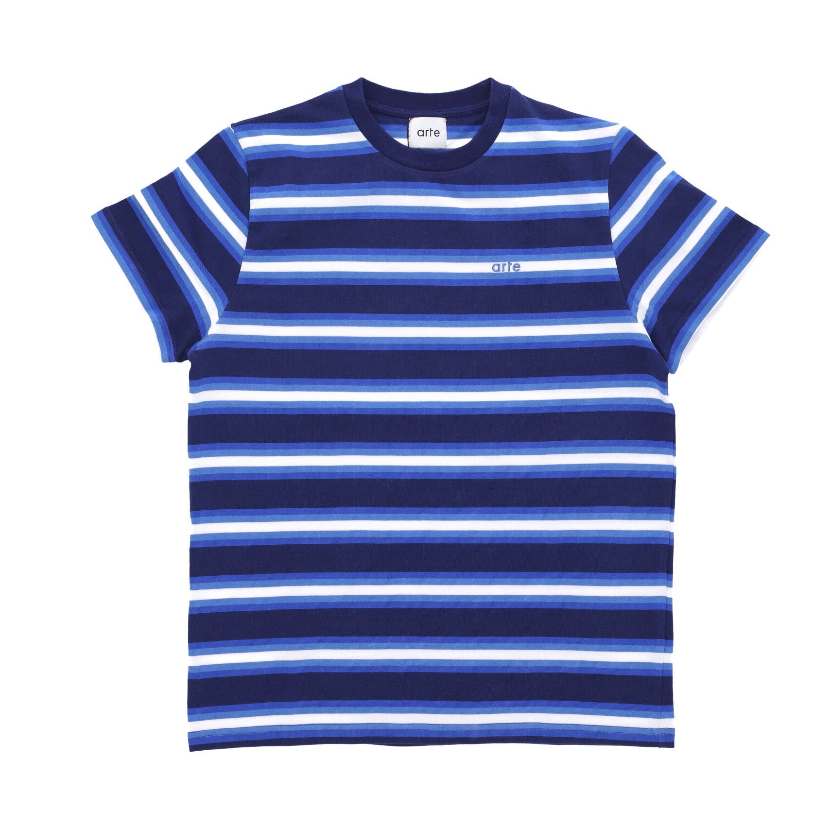 Arte Tery Stripes Tee Blue Men's T-shirt In Blue