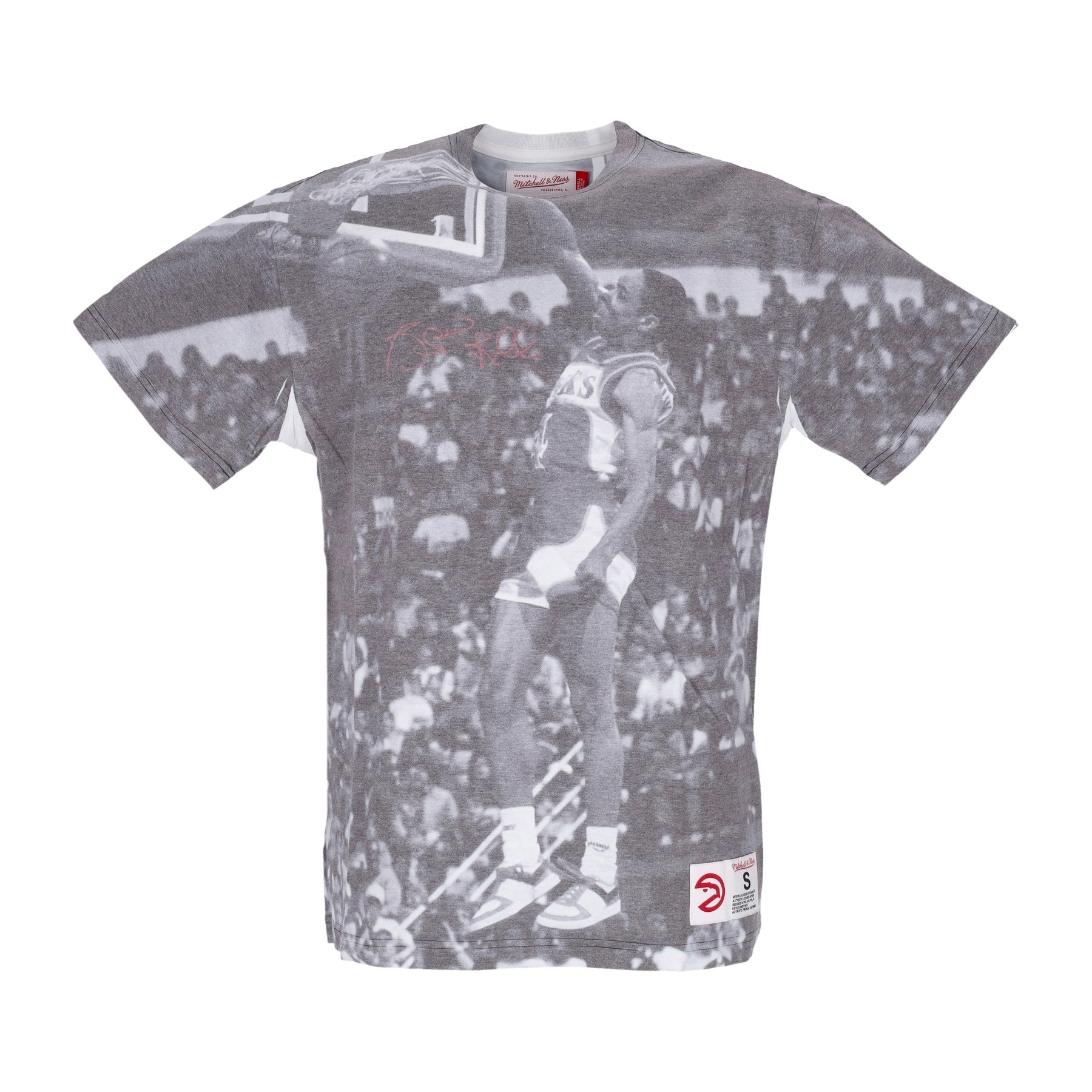 Men's T-Shirt Nba Above The Rim Sublimated Hardwood Classics Tee Spud Webb Atlhaw