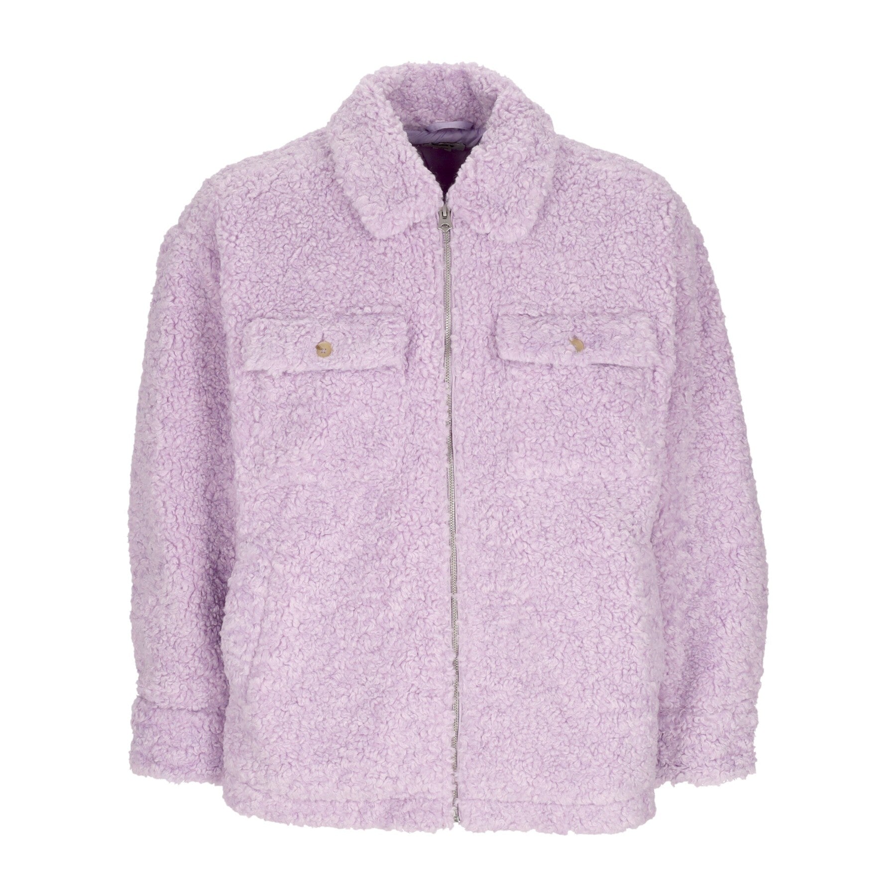 Obey Brenda Jacket Purple Women's Teddy Bear In Purple