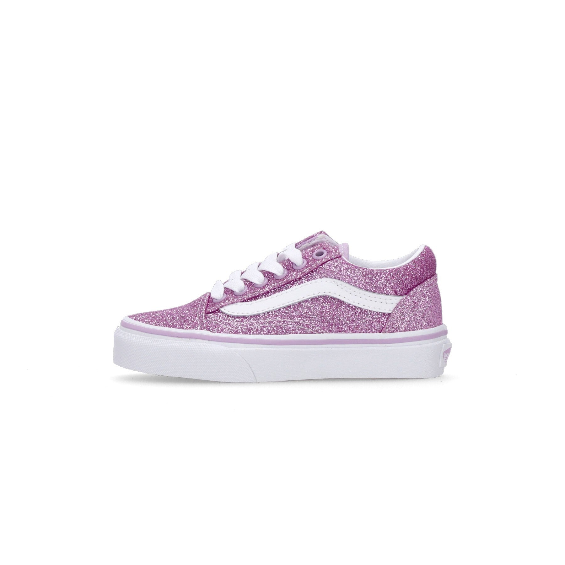 Old Skool Glitter Lilac Girl's Low Shoe
