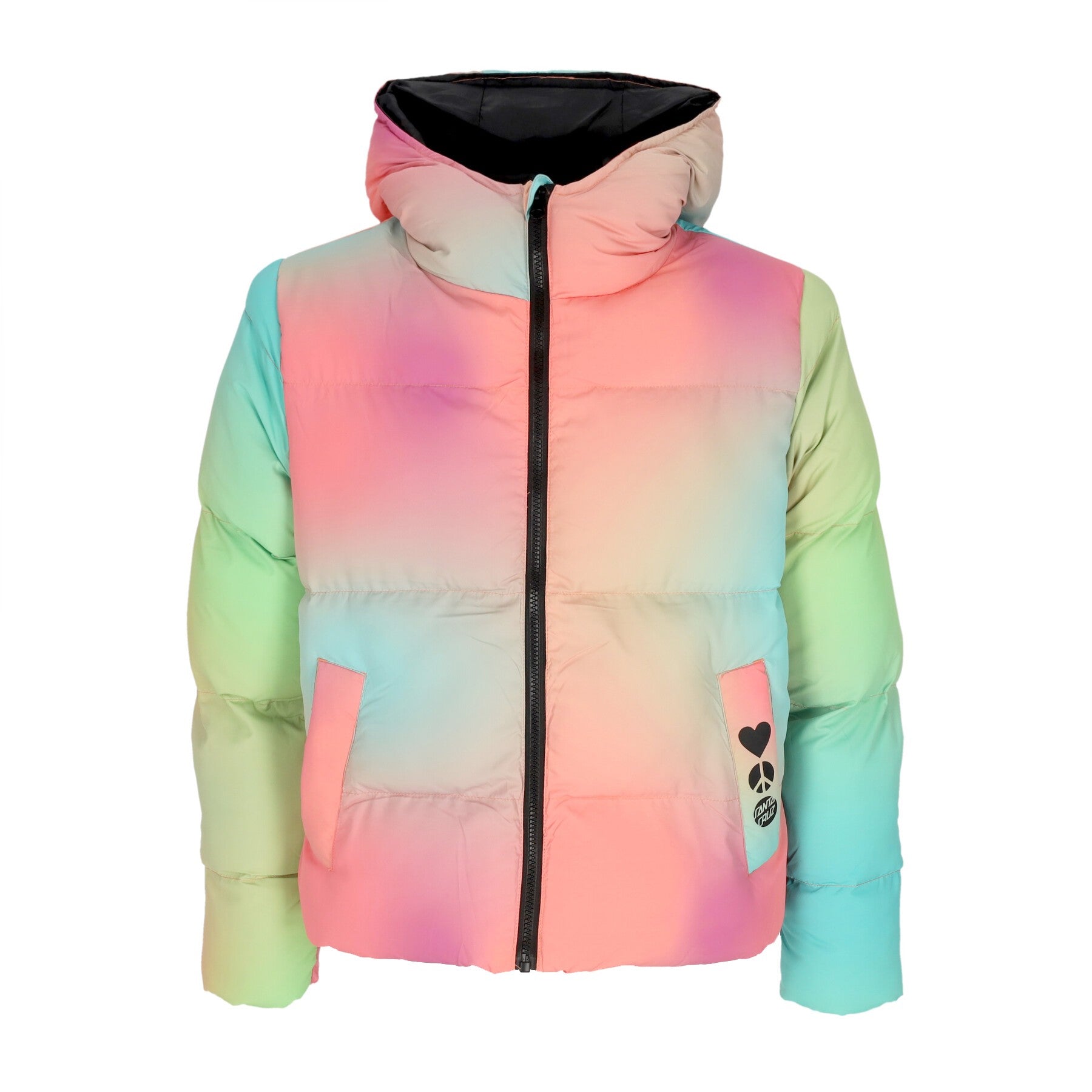 Santa Cruz Women's Glow Quilted Jacket All Over Print Down Jacket In All Over Print