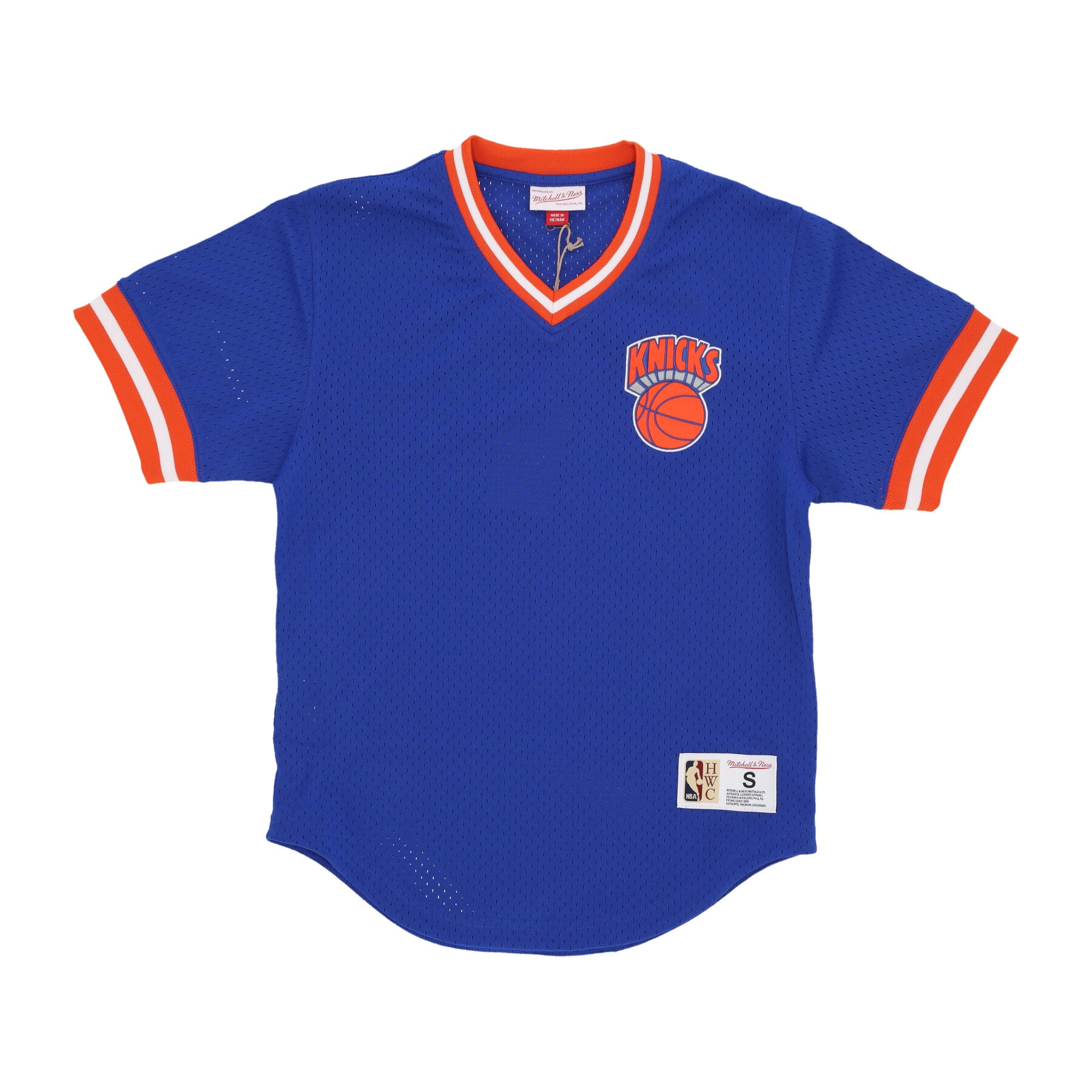 Men's NBA Fashion Mesh V-neck Vintage Logo Neykni Original Team Colors Jacket
