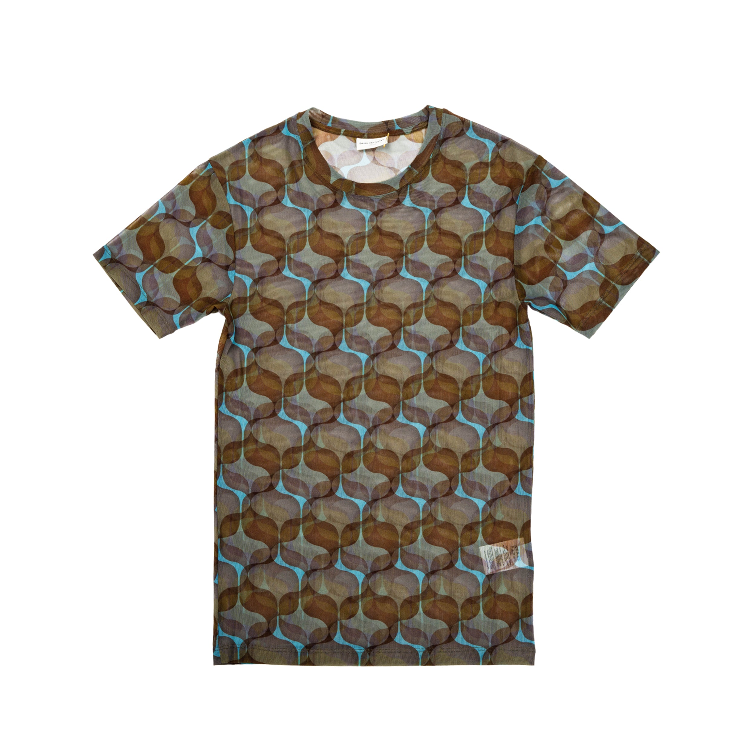 Heckso T-shirt in printed silk