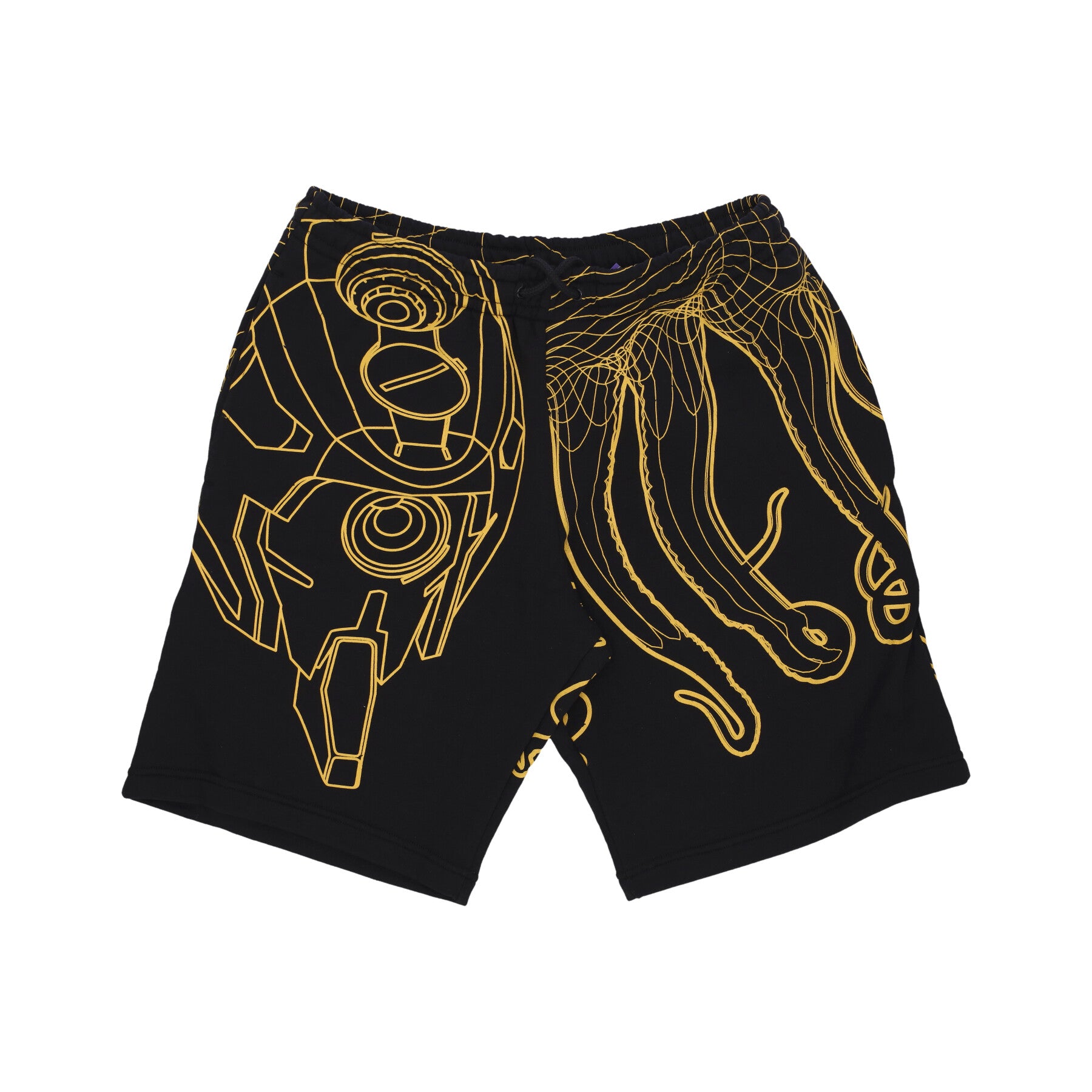 Octopus Short Tracksuit Pants Men Evangelion 00 Flowing  Sweatshorts Black In Black