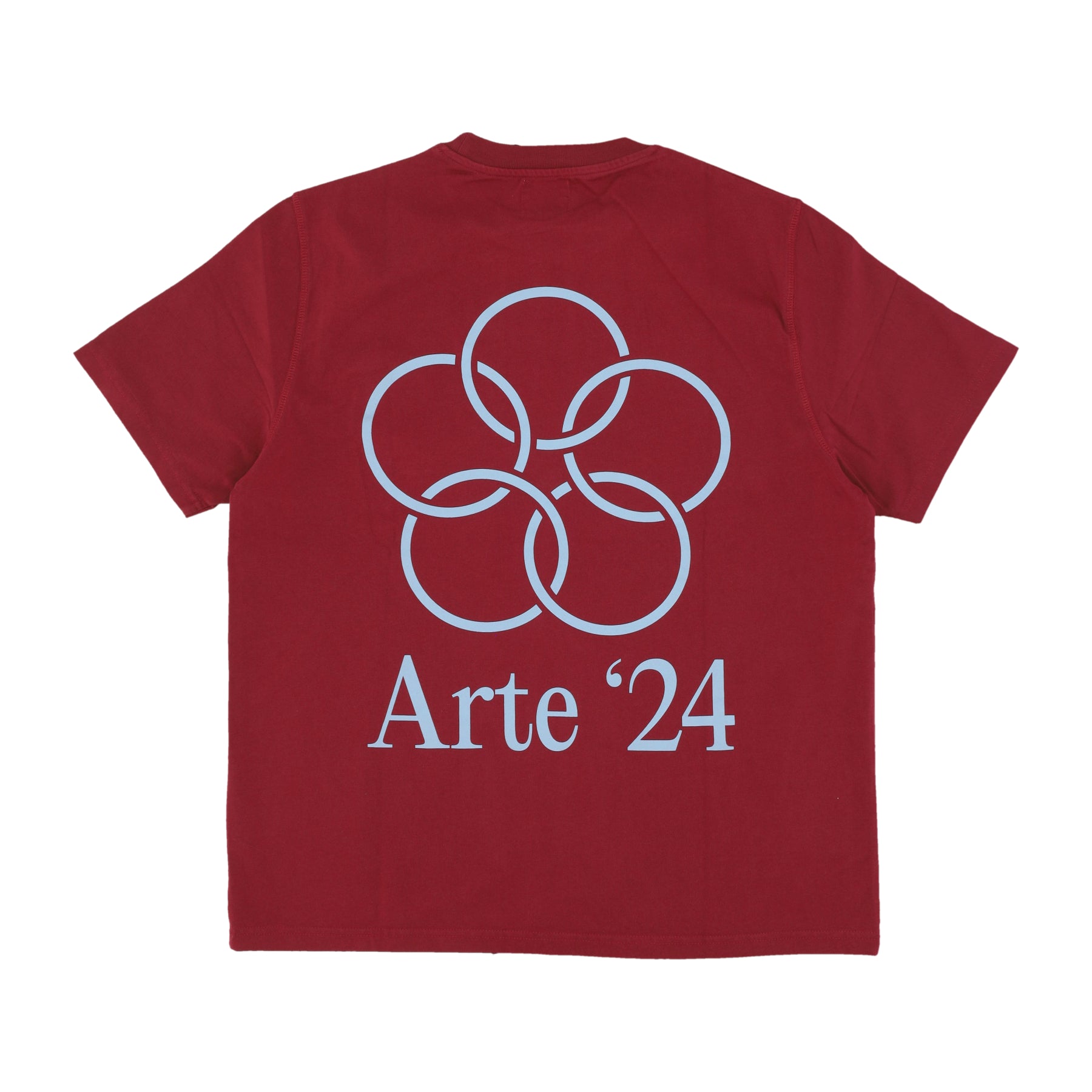 Teo Back Rings Tee Men's T-Shirt Bordeaux