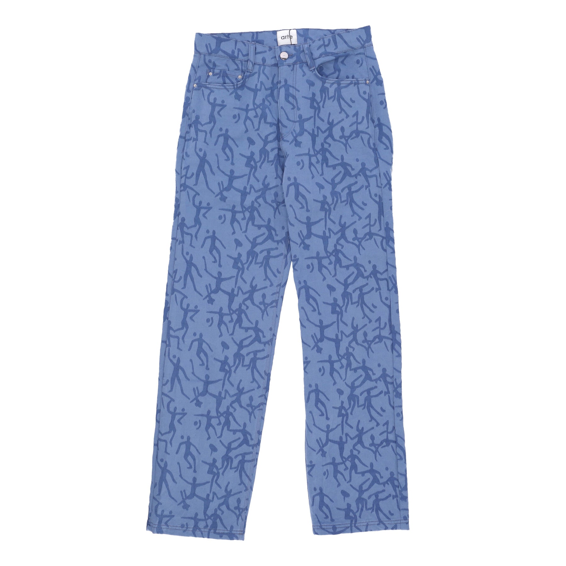 Arte James Allover Pants Blue Men's Long Pants