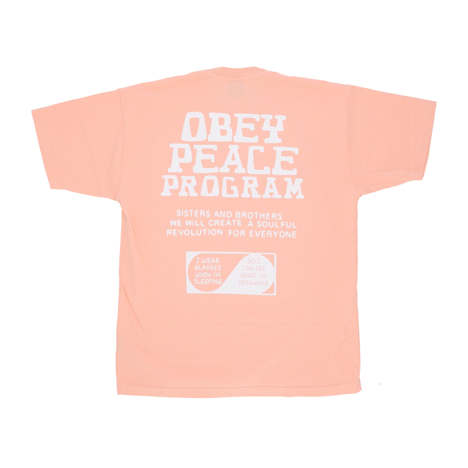 Peace Program Men's T-Shirt Heavy Weight Classic Tee Parfait