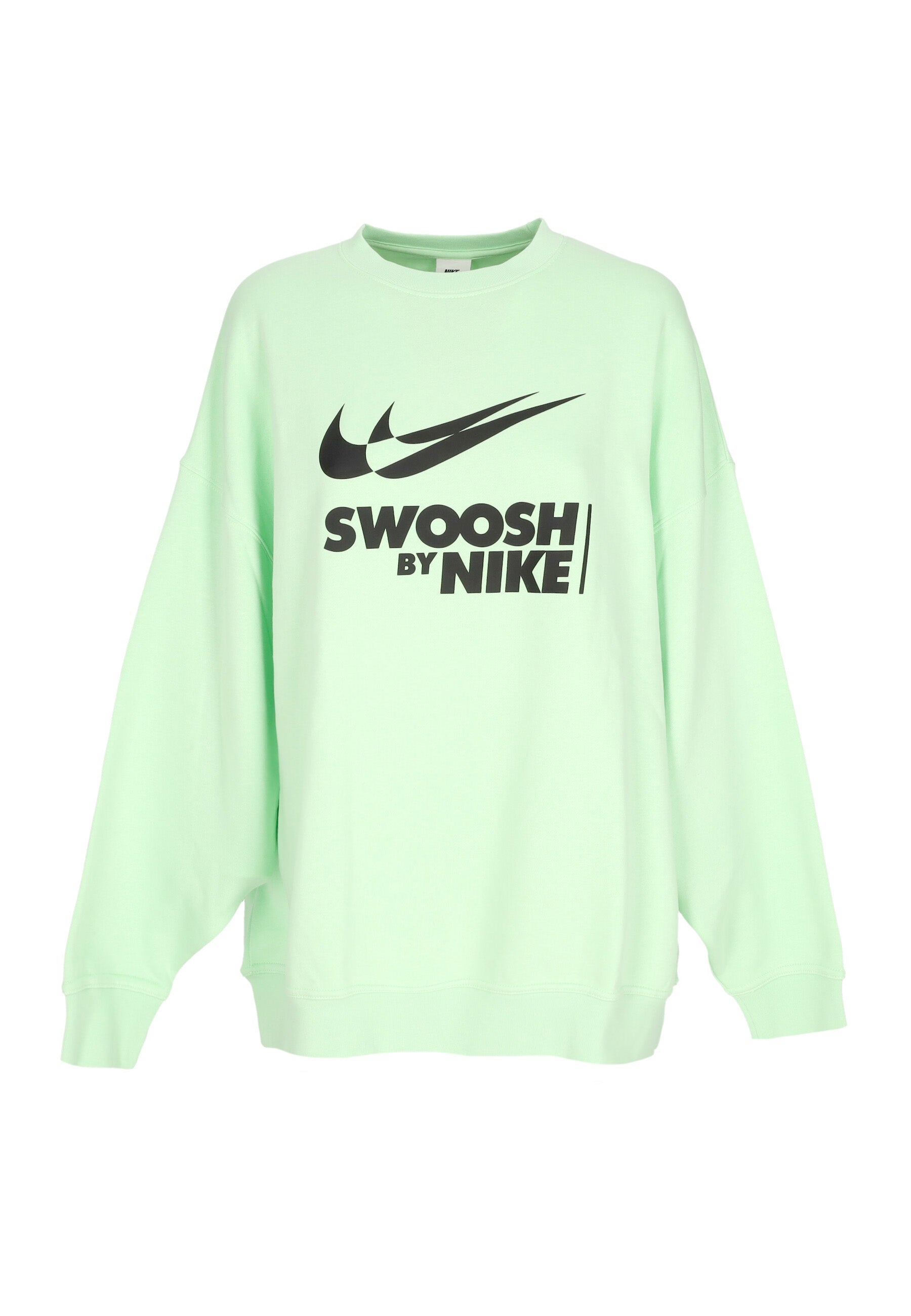 W Sportswear Women's Crewneck Sweatshirt Swoosh Big Logo Crewneck Coconut Milk