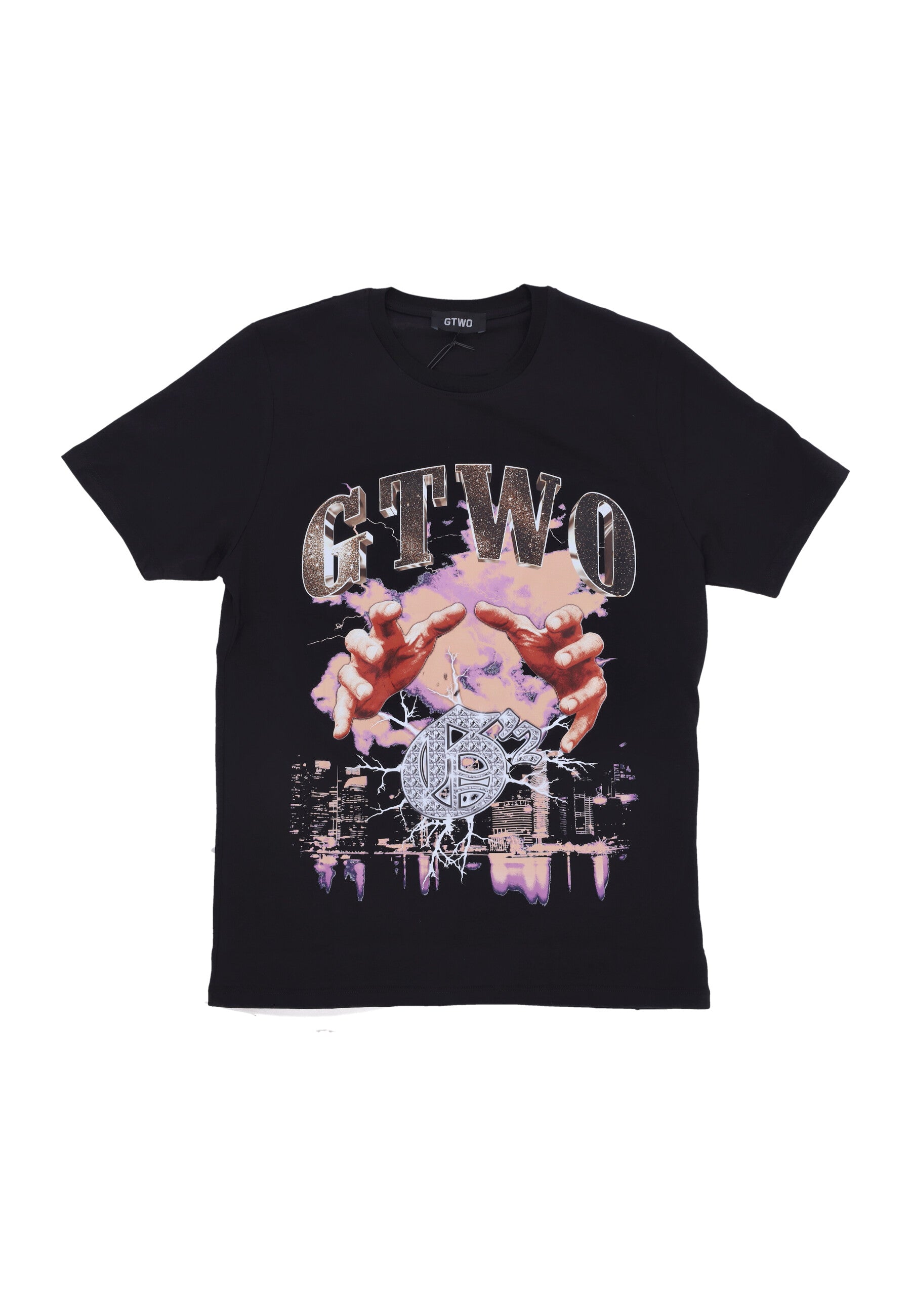 Gtwo Hands On Tee Men's T-shirt Black In Black