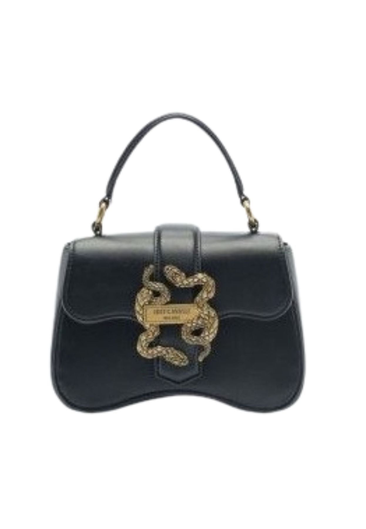 Just Cavalli Range A New Iconic Snakes Bag In Nero