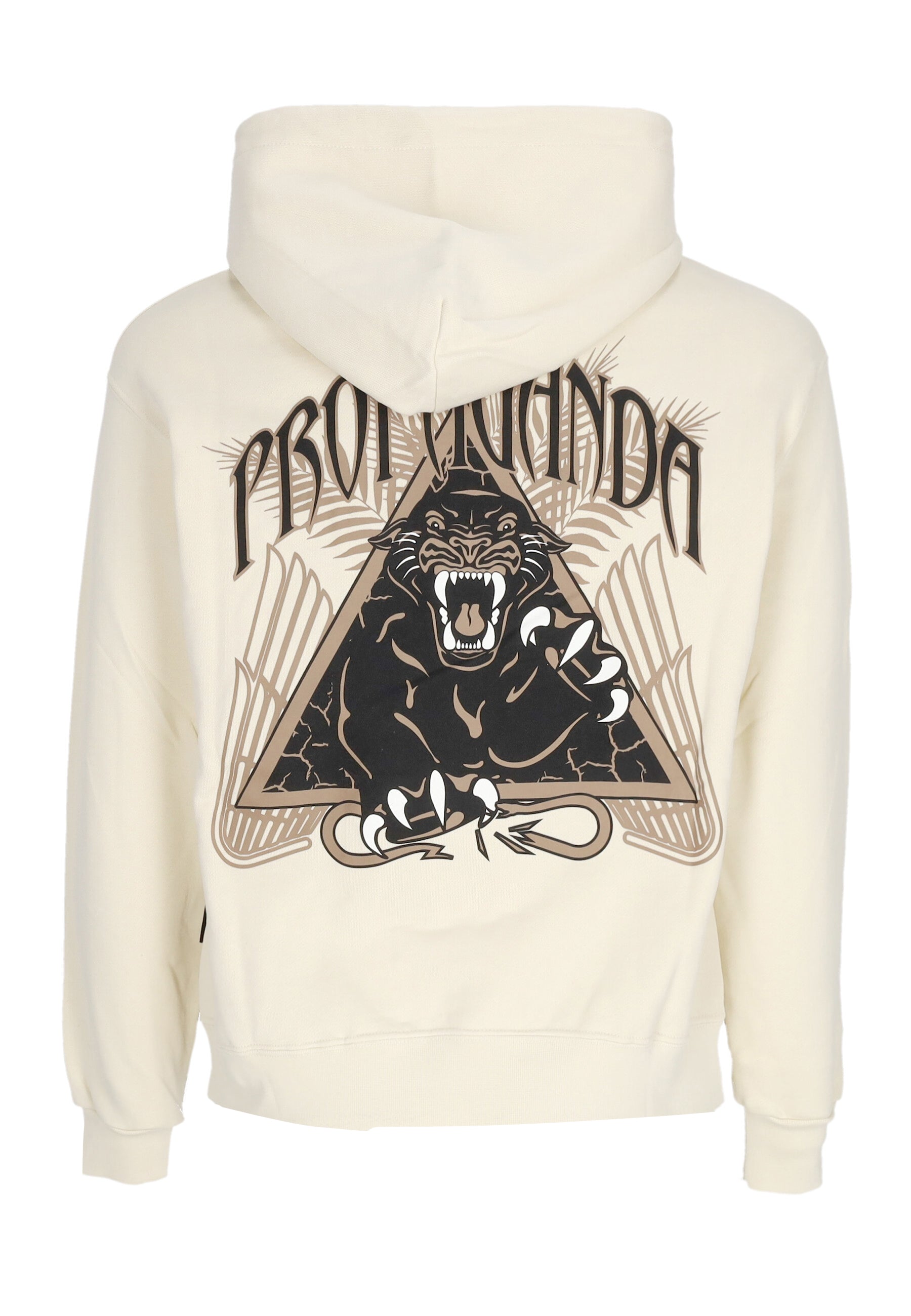 Propaganda Men's Hoodie Triangle Panther Hoodie Bone In Bone