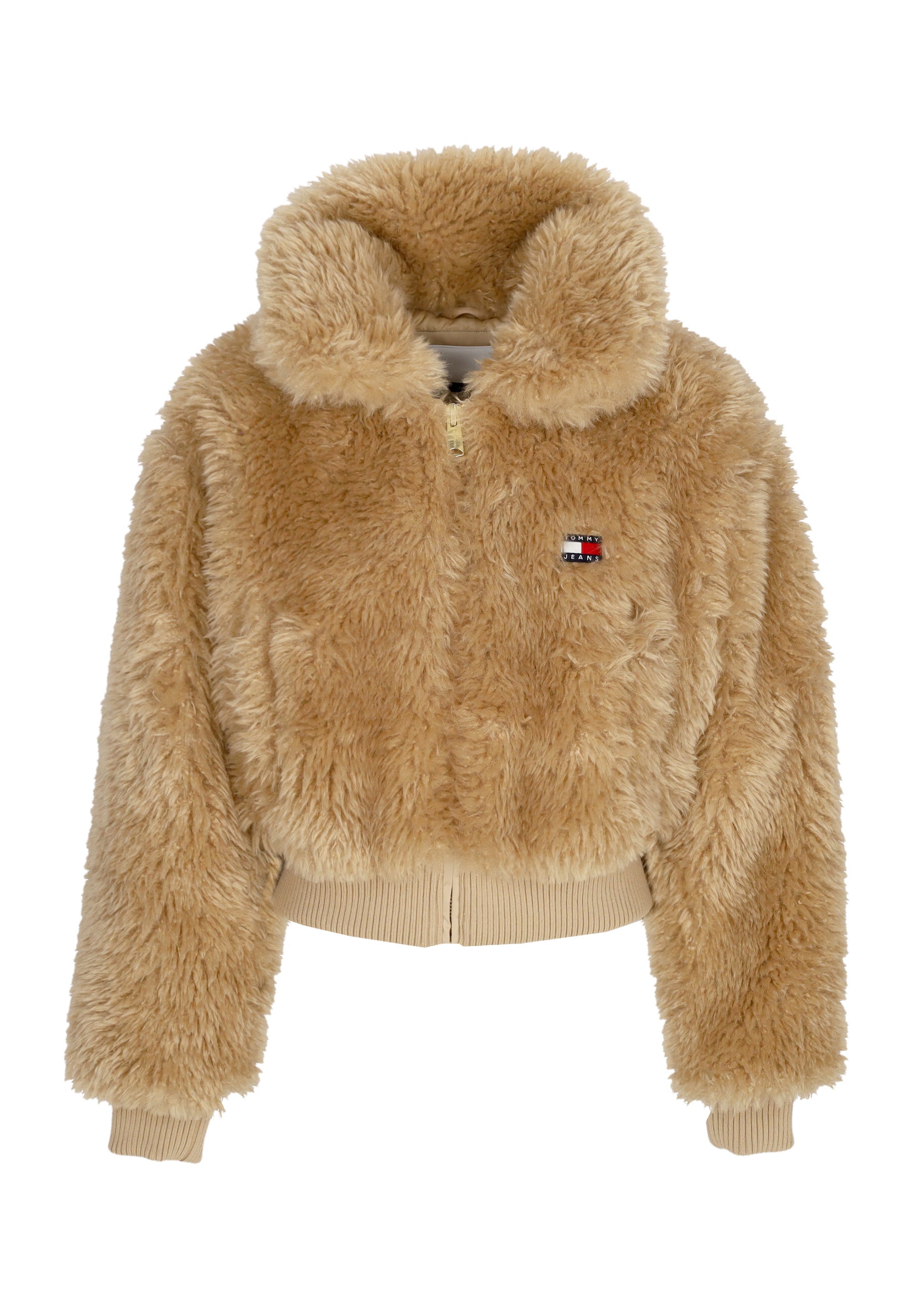 Tommy Hilfiger Women's Faux Shearling Jacket Gentle Gold In Gentle Gold