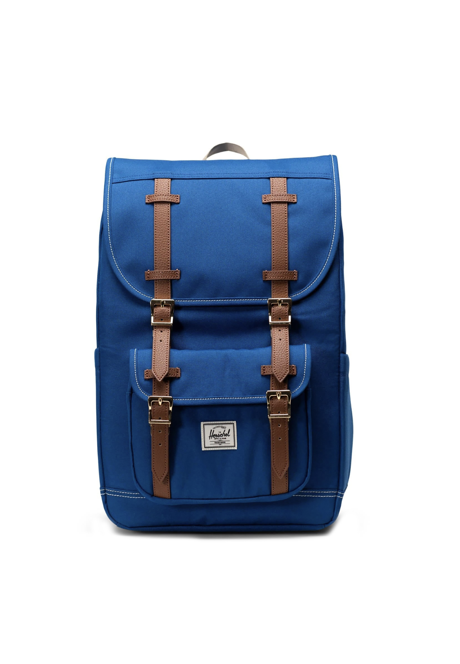 Herschel Unisex Little America Mid Backpack True Blue/white Stitch In True Blue/white Stitch