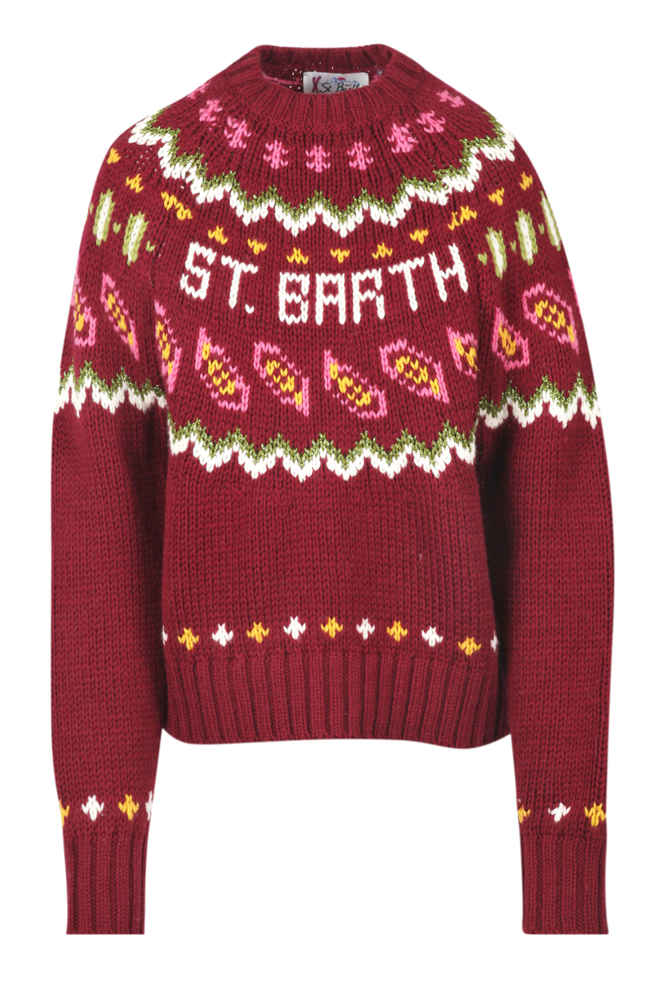 MC2 Saint Barth - Sweater - 441703 - Bordeaux pattern