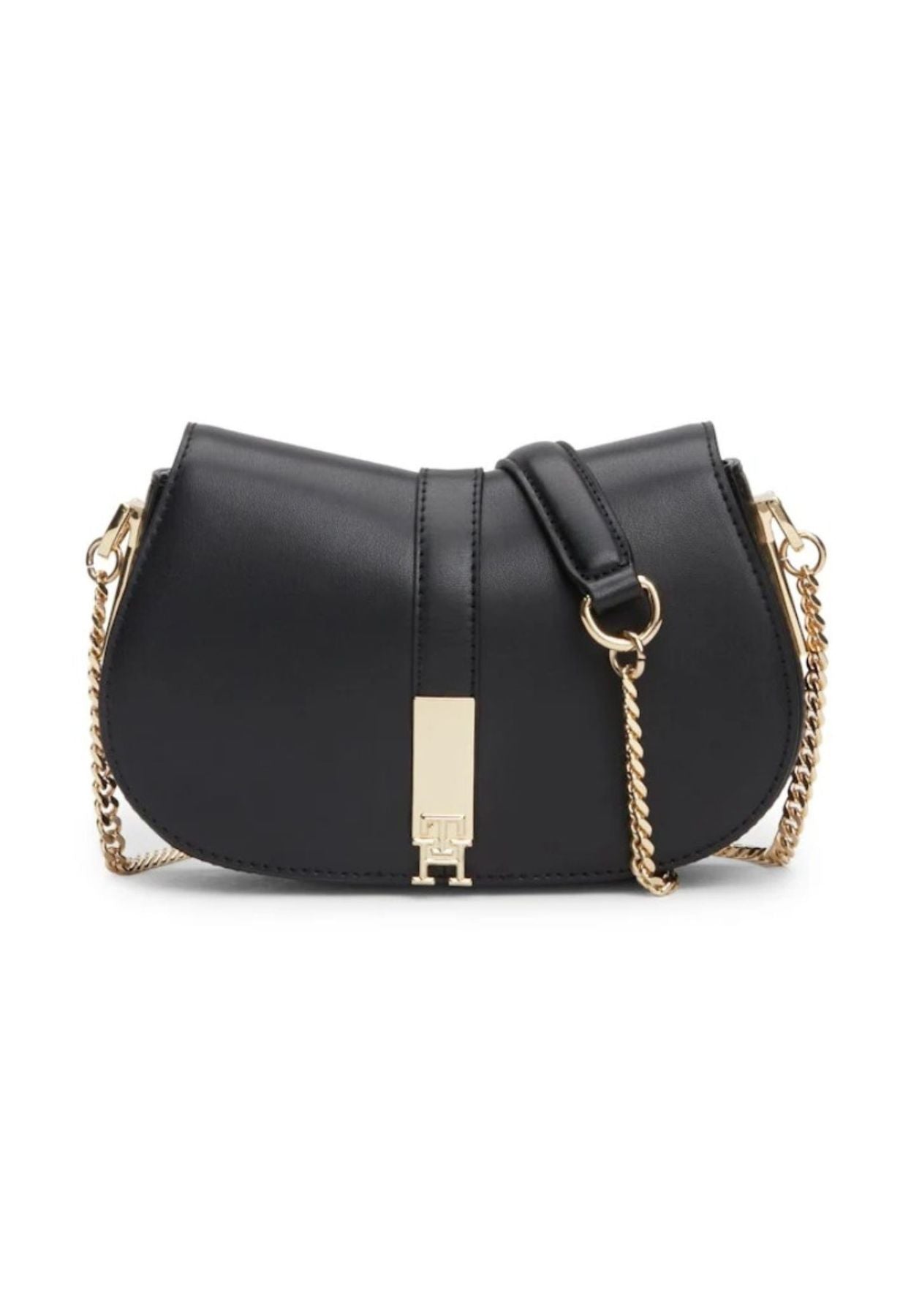 Tommy Hilfiger Th Heritage Crossover Chain Bag In Black