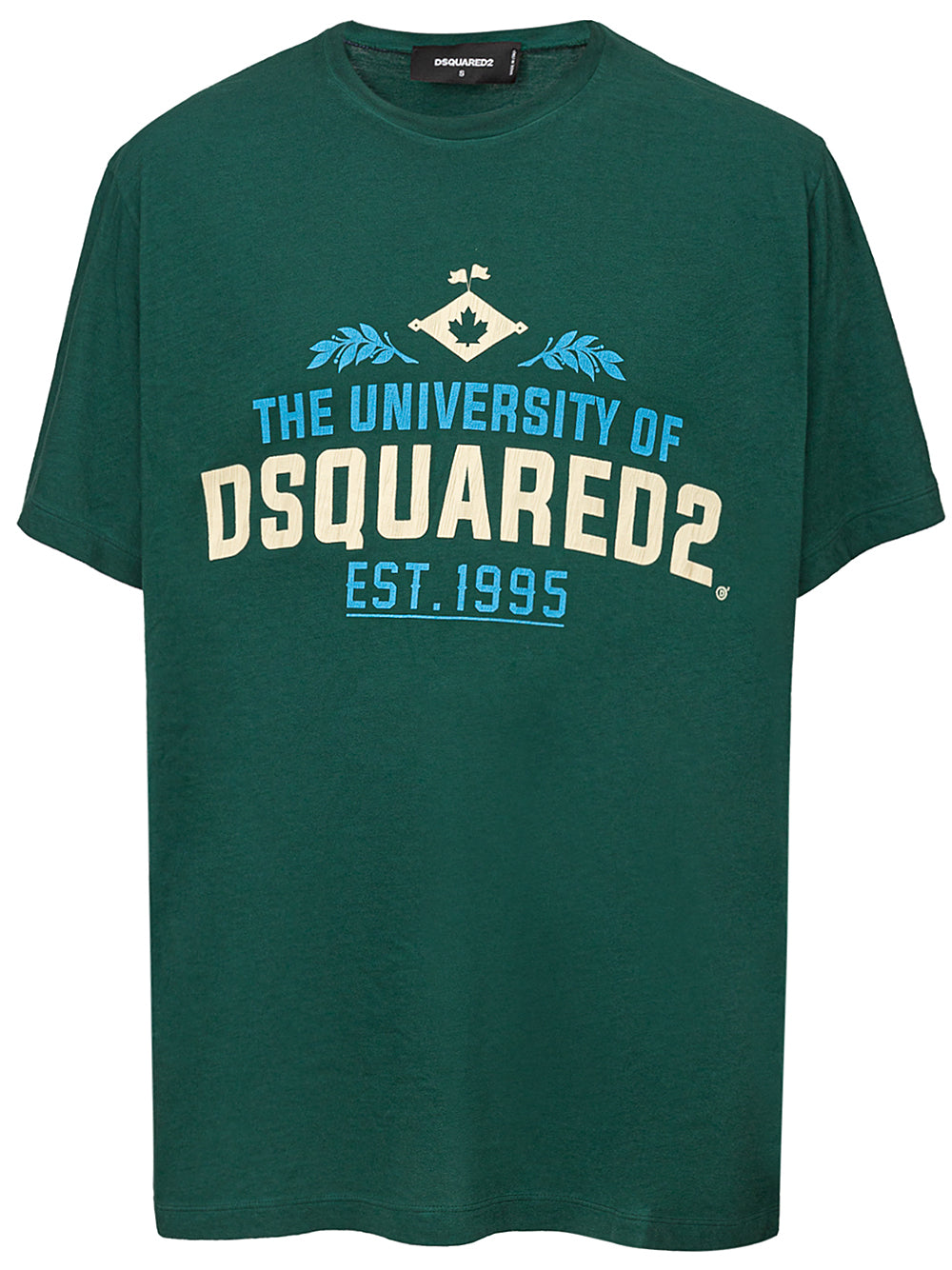 Overfit T-shirt in Cotton with Print Dsquared2