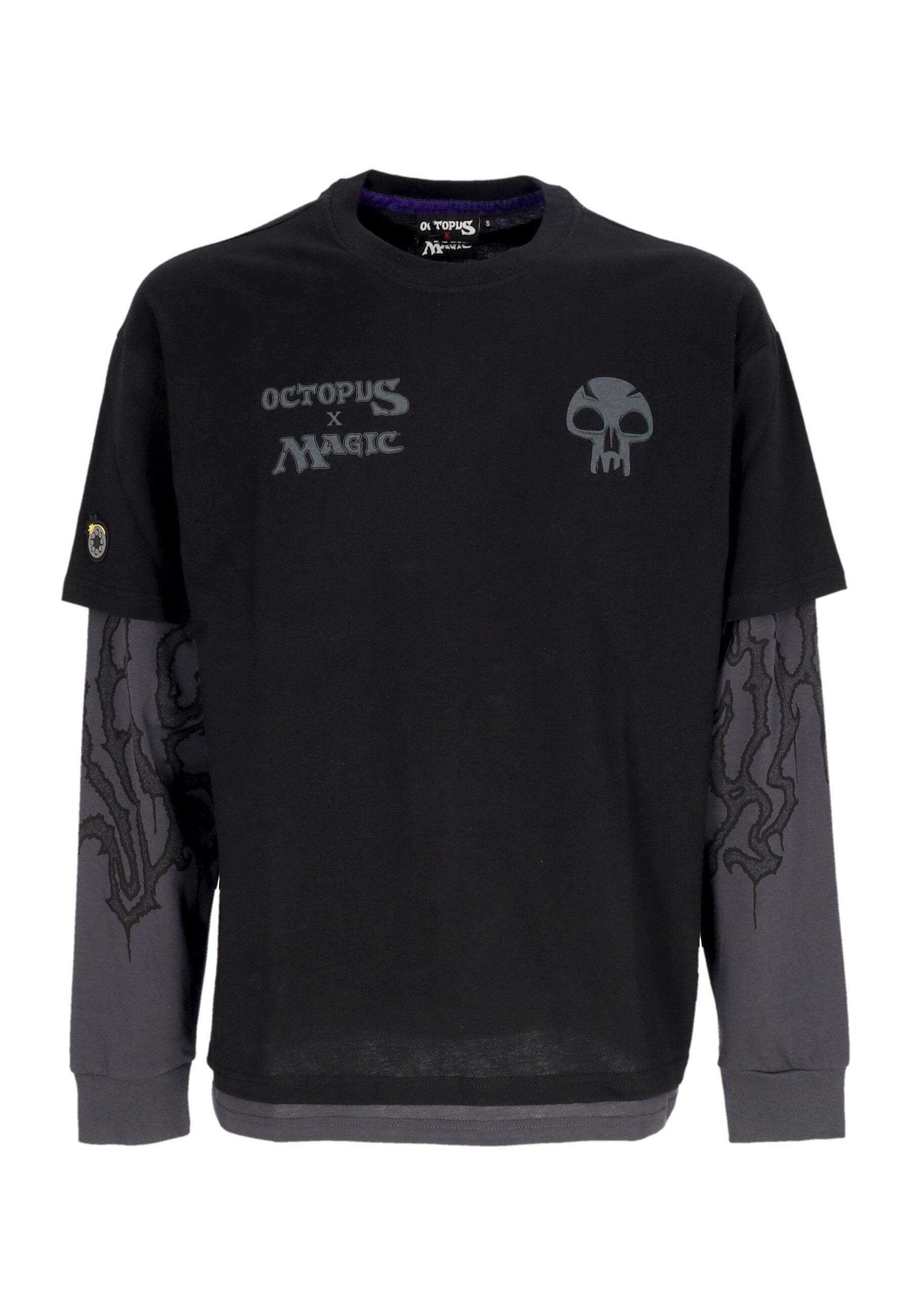 Men's Long Sleeve T-shirt The Gathering Swamp Double L s Tee X Magic