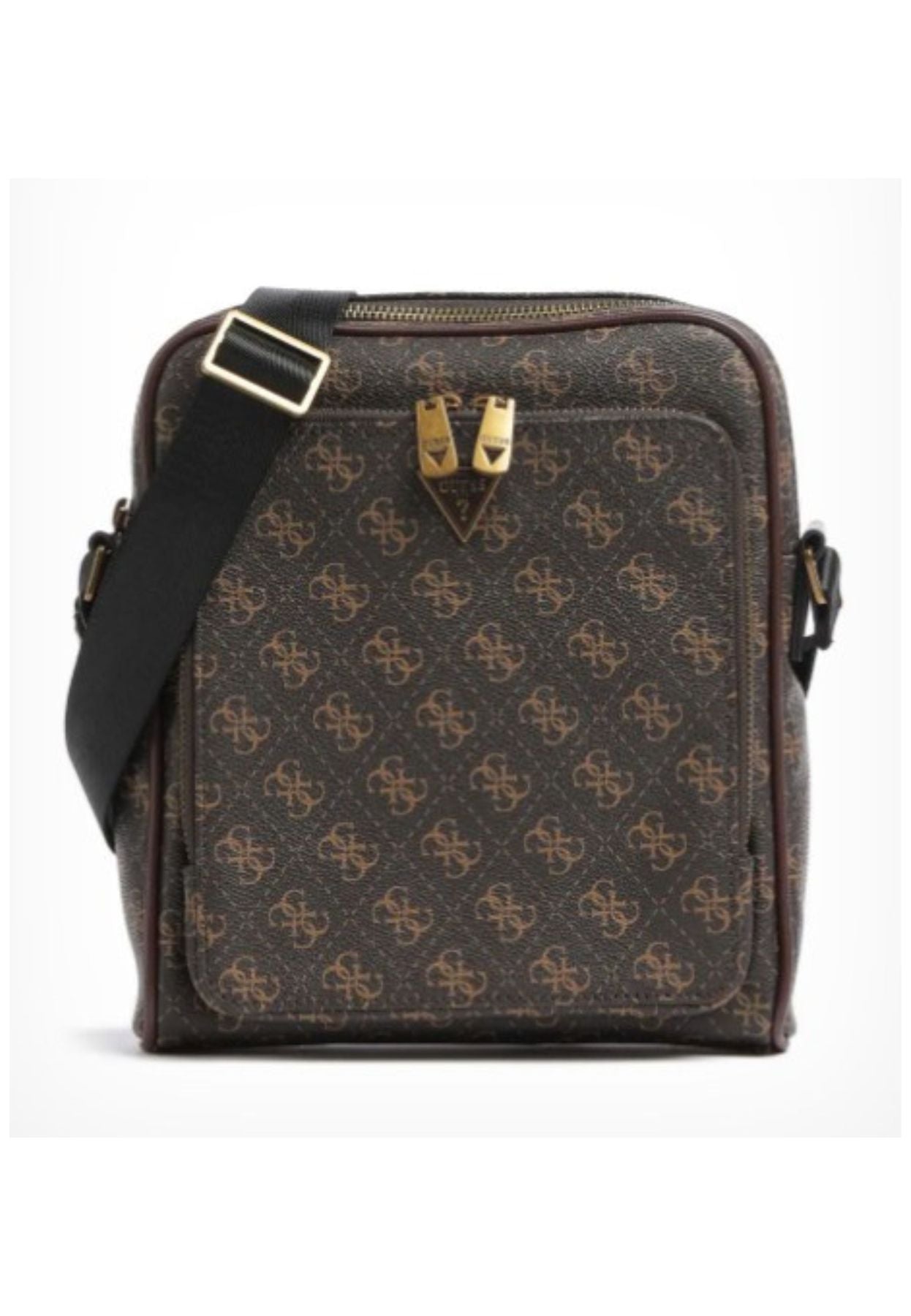 Guess Logo Bag In Marrone