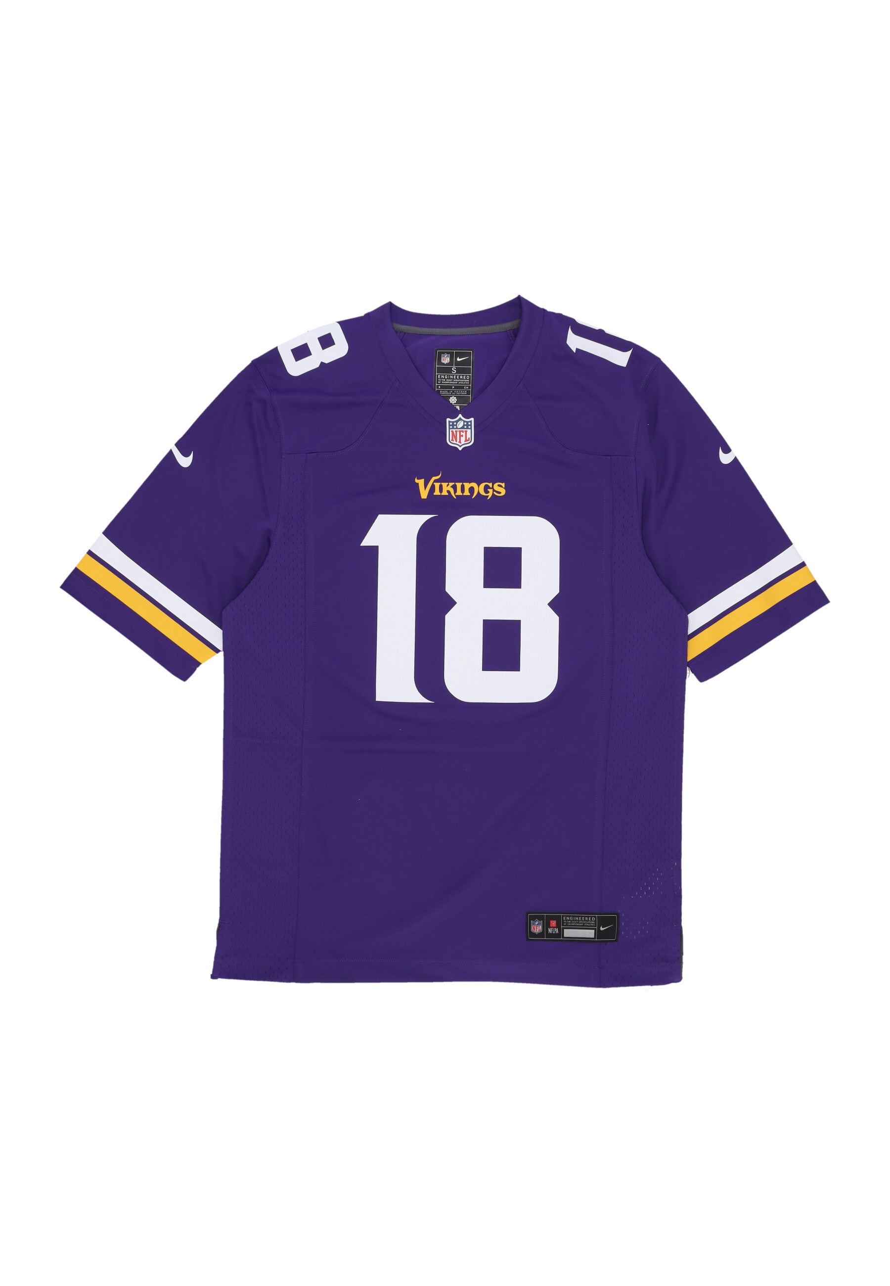 American Football Man Nfl Game Home Jersey No 18 Jefferson Minvik Original Team Colors