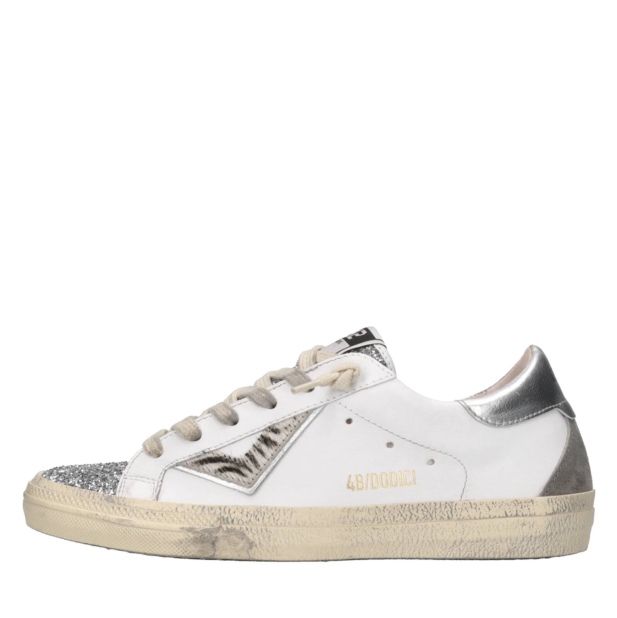4b12 Silver Sneakers